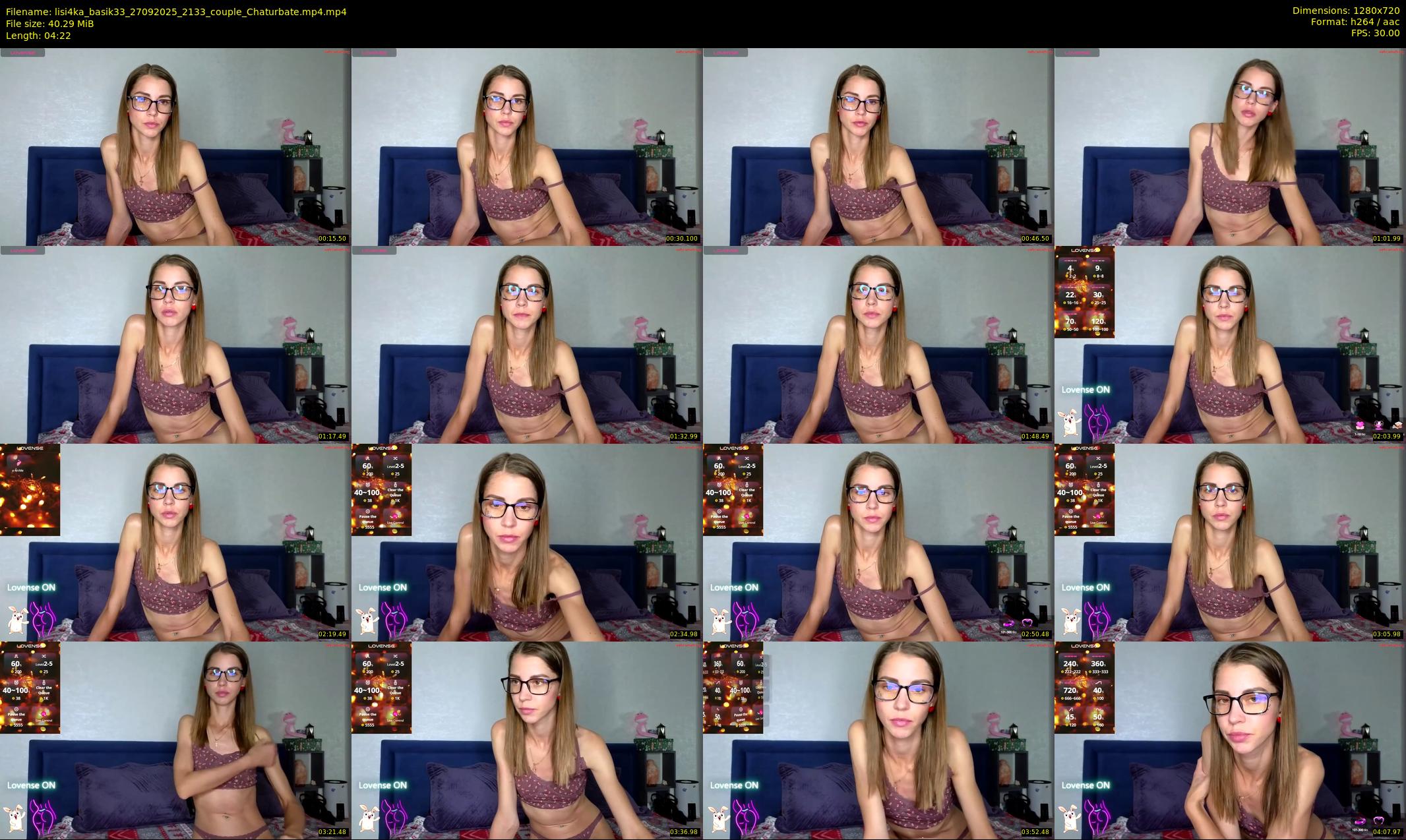 lisi4ka_basik33 — 5 minute Chaturbate couple cam show recording, 720p, Sep 27, 2025