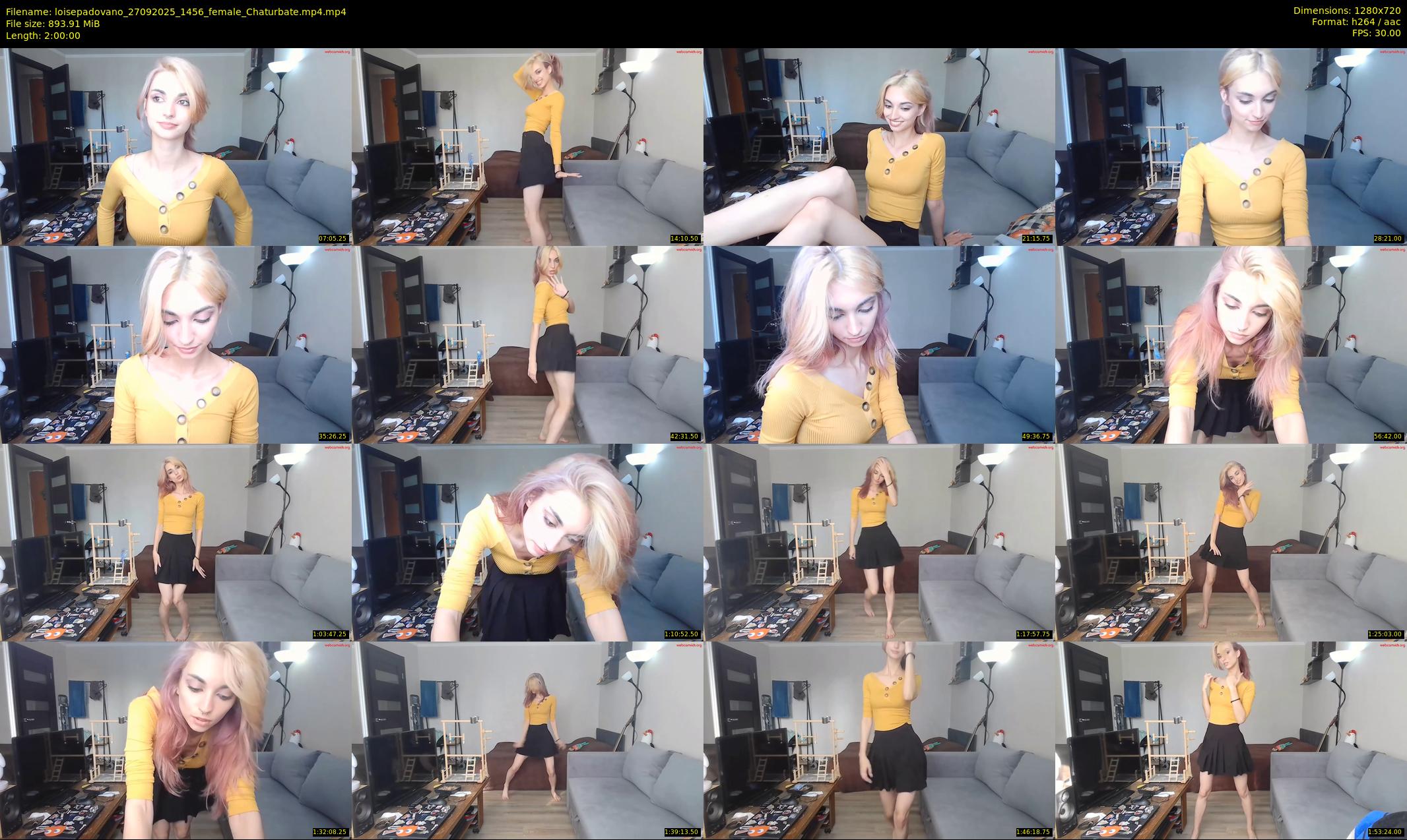 loisepadovano — 120 minute Chaturbate female cam show recording, 720p, Sep 27, 2025