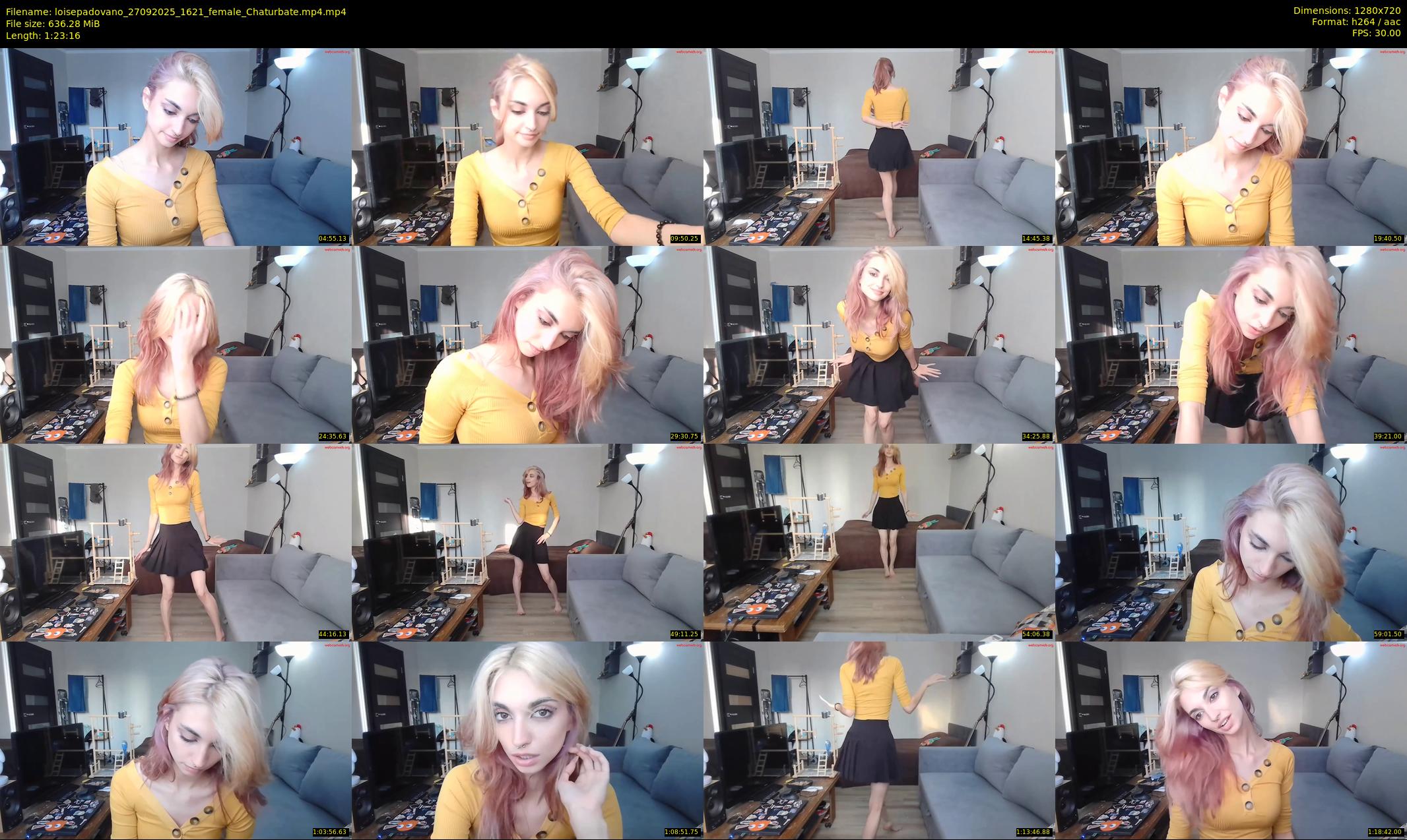 loisepadovano — 84 minute Chaturbate female cam show recording, 720p, Sep 27, 2025
