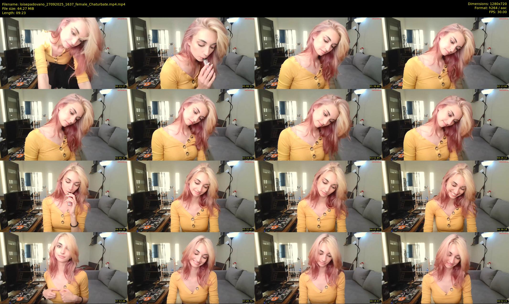 loisepadovano — 10 minute Chaturbate female cam show recording, 720p, Sep 27, 2025