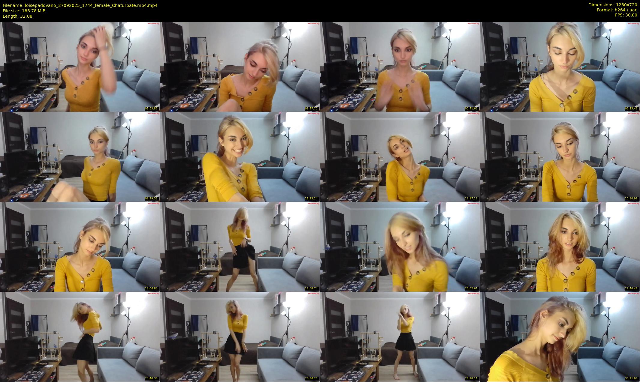 loisepadovano — 33 minute Chaturbate female cam show recording, 720p, Sep 27, 2025