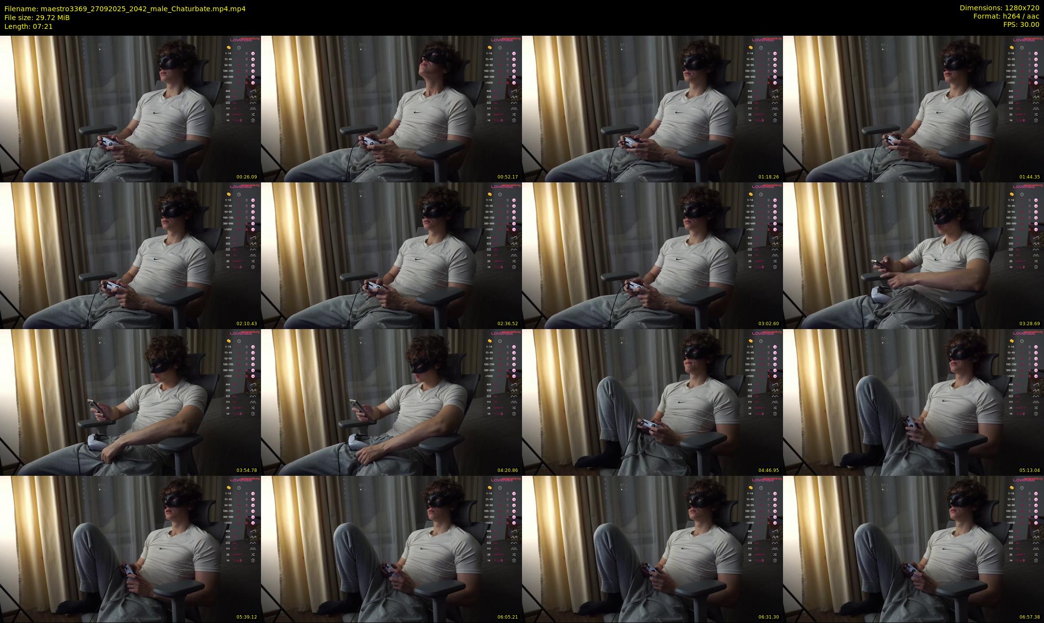 maestro3369 — 8 minute Chaturbate male cam show recording, 720p, Sep 27, 2025