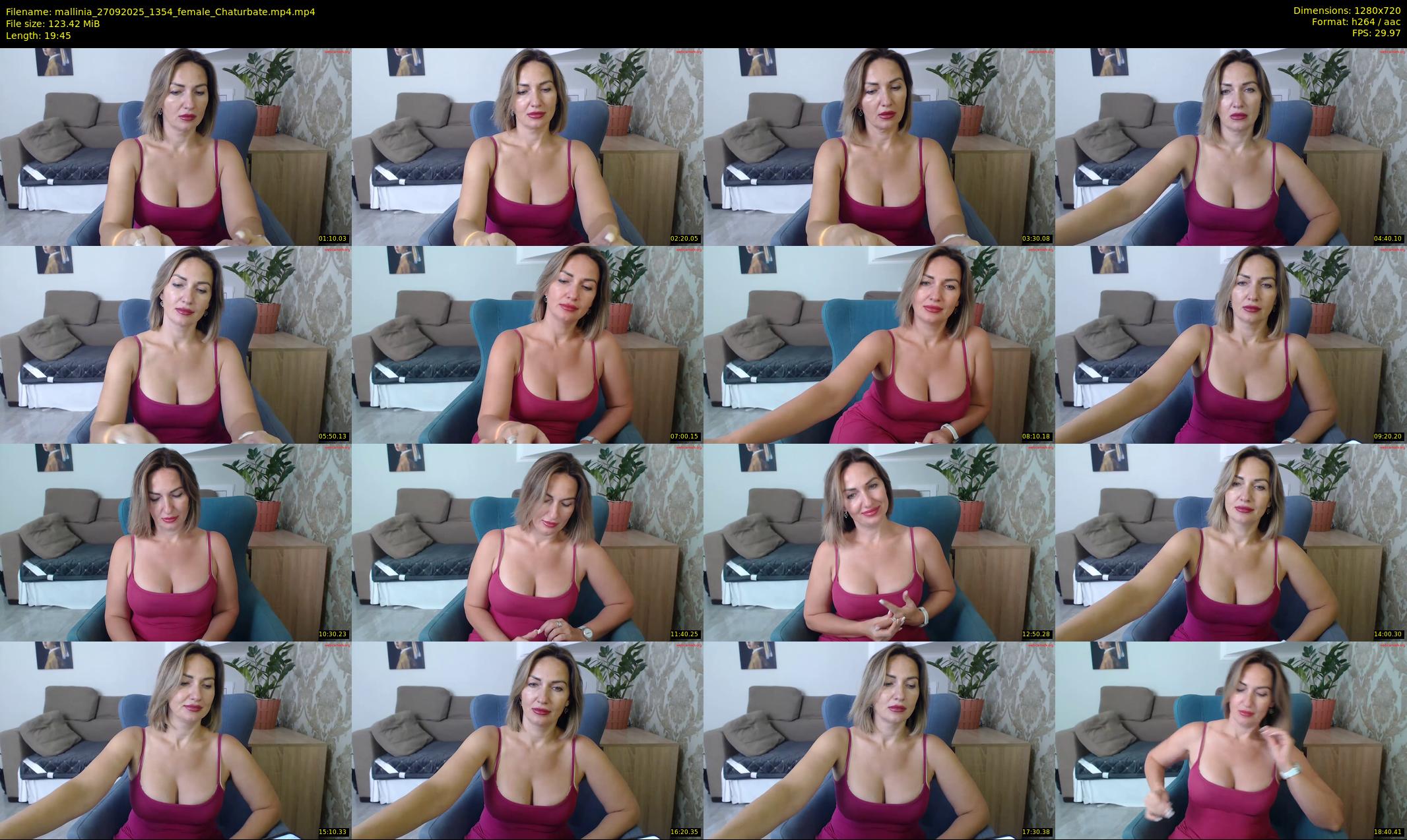 mallinia — 20 minute Chaturbate female cam show recording, 720p, Sep 27, 2025