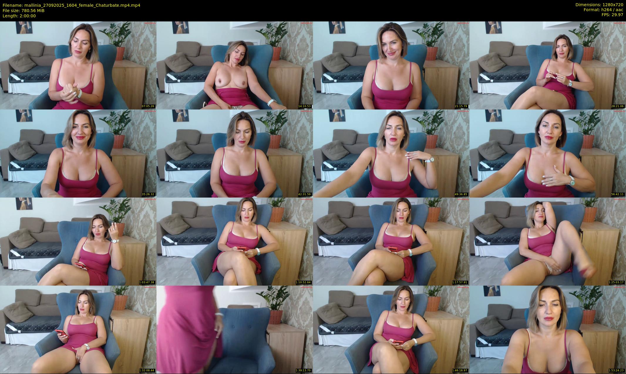 mallinia — 120 minute Chaturbate female cam show recording, 720p, Sep 27, 2025