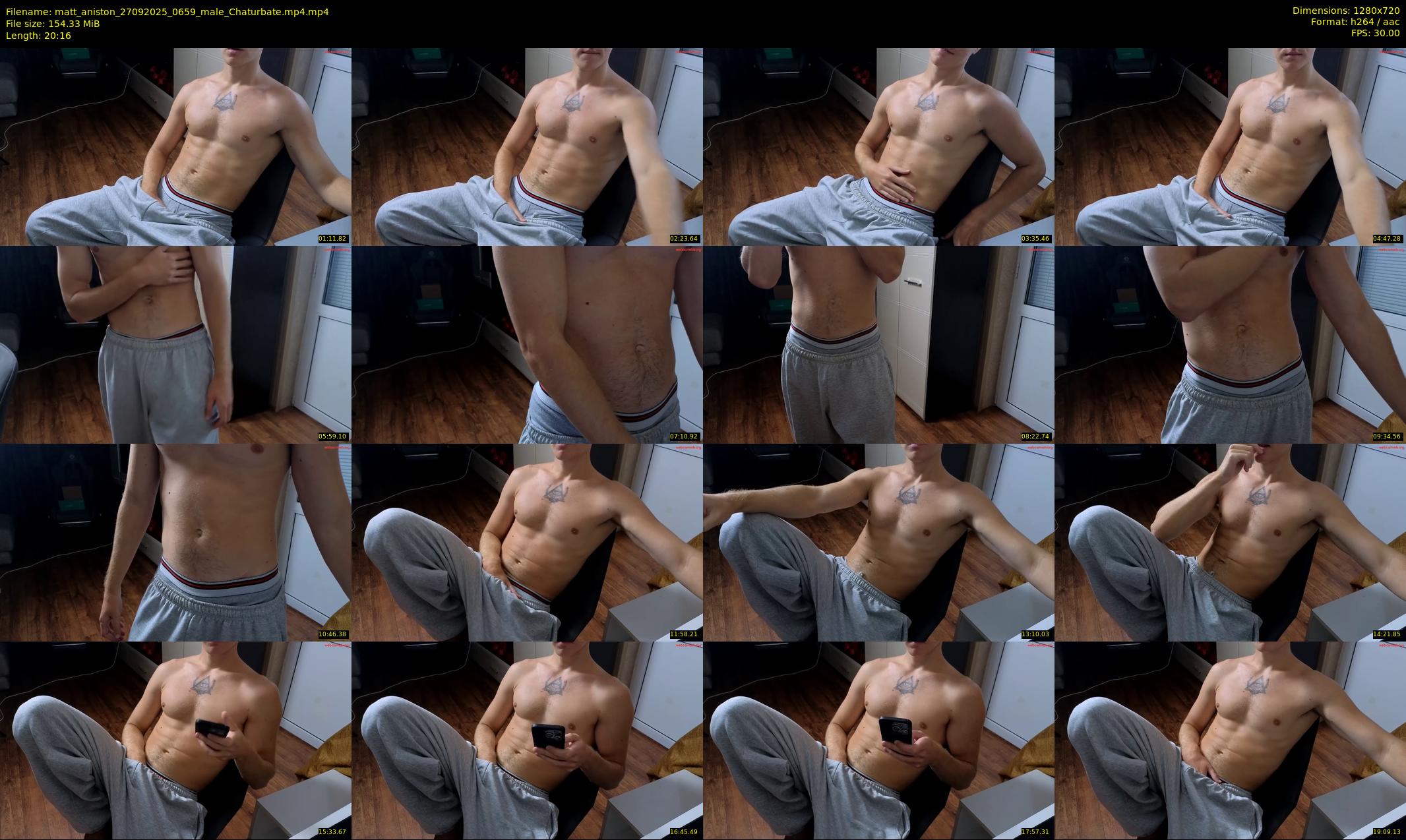 matt_aniston — 21 minute Chaturbate male cam show recording, 720p, Sep 27, 2025