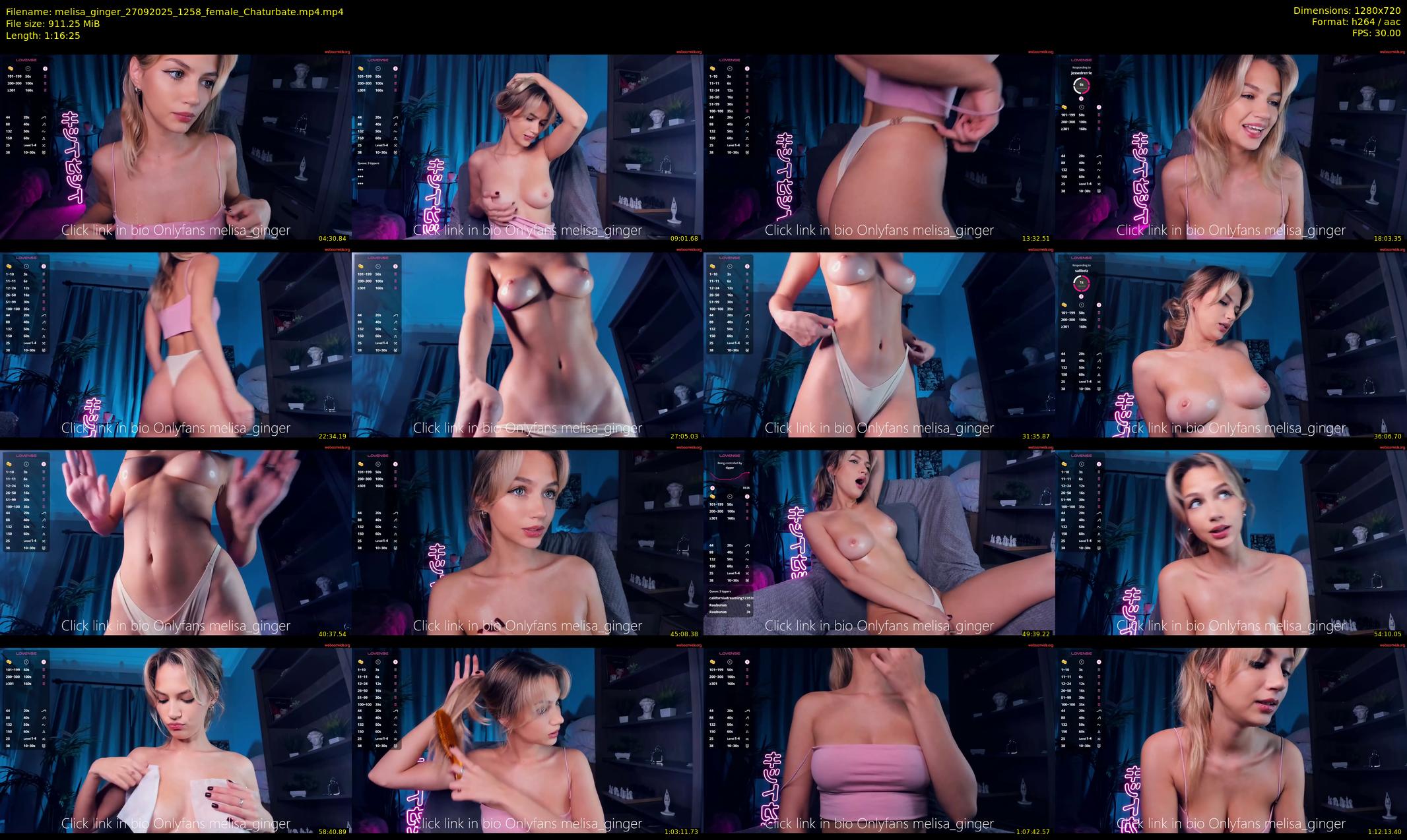melisa_ginger — 77 minute Chaturbate female cam show recording, 720p, Sep 27, 2025