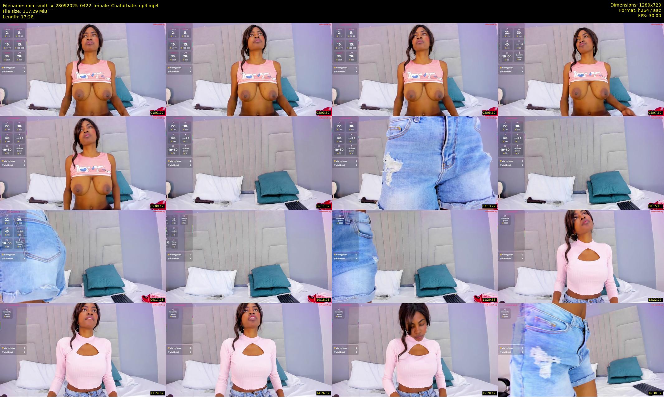 mia_smith_x — 18 minute Chaturbate female cam show recording, 720p, Sep 28, 2025