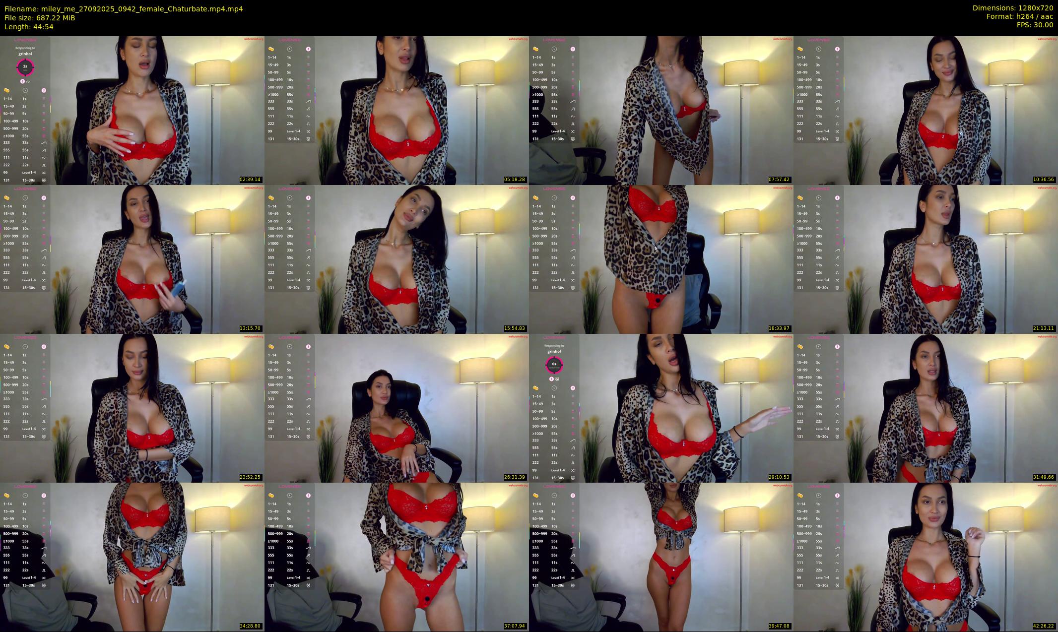 miley_me — 45 minute Chaturbate female cam show recording, 720p, Sep 27, 2025
