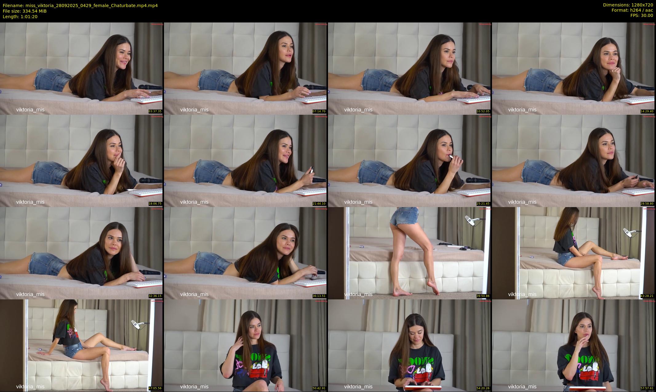 miss_viktoria — 62 minute Chaturbate female cam show recording, 720p, Sep 28, 2025