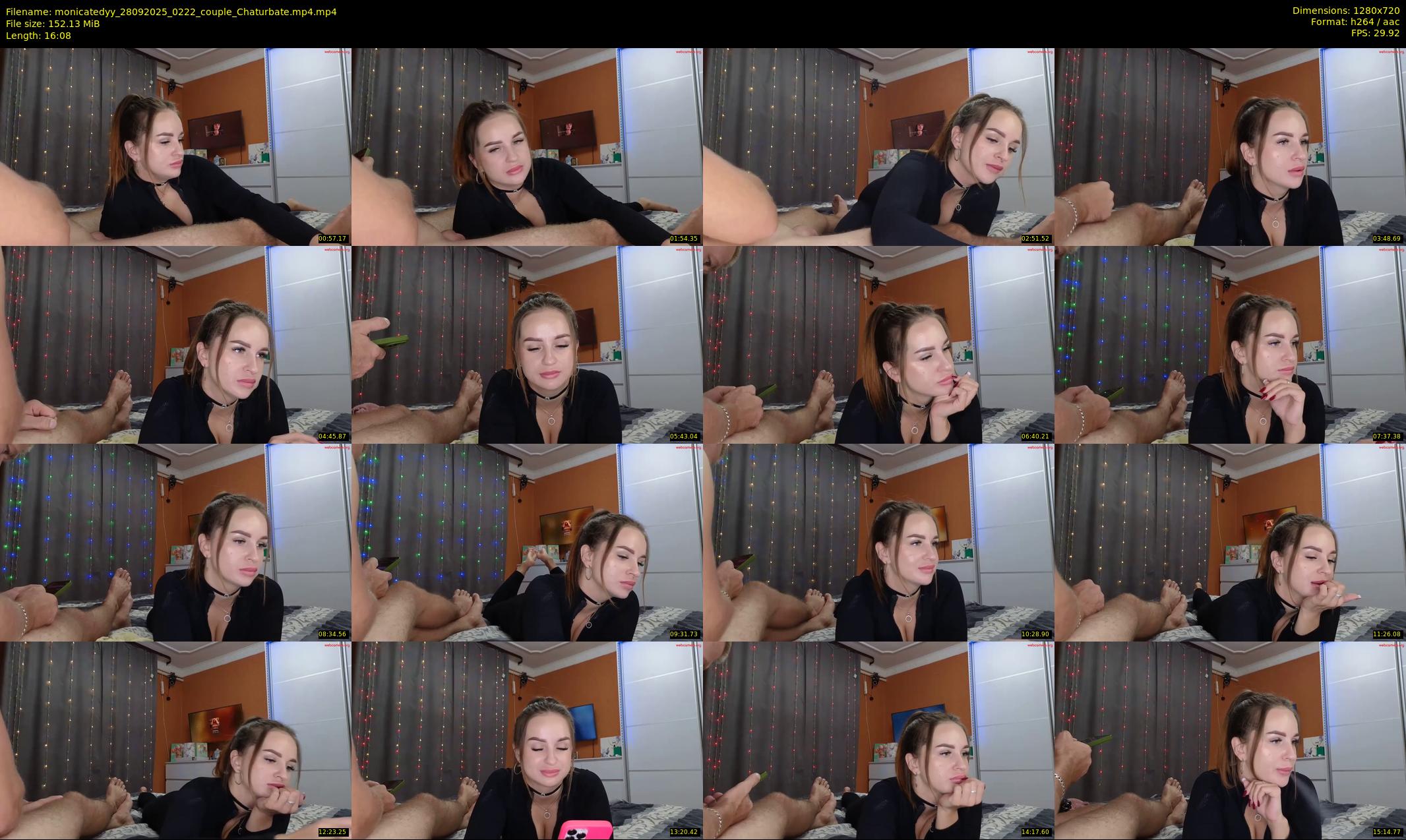 monicatedyy — 17 minute Chaturbate couple cam show recording, 720p, Sep 28, 2025