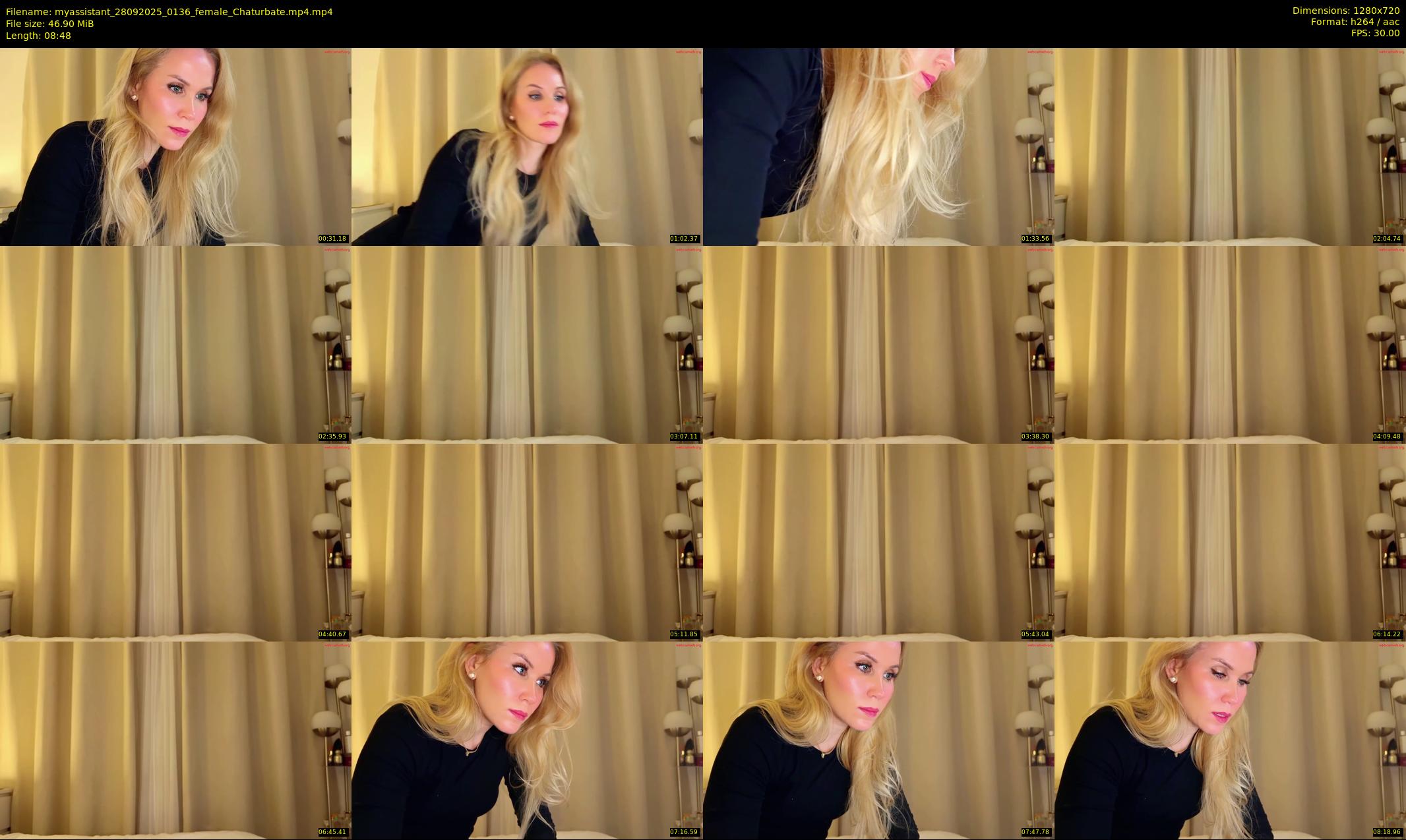 myassistant — 9 minute Chaturbate female cam show recording, 720p, Sep 28, 2025