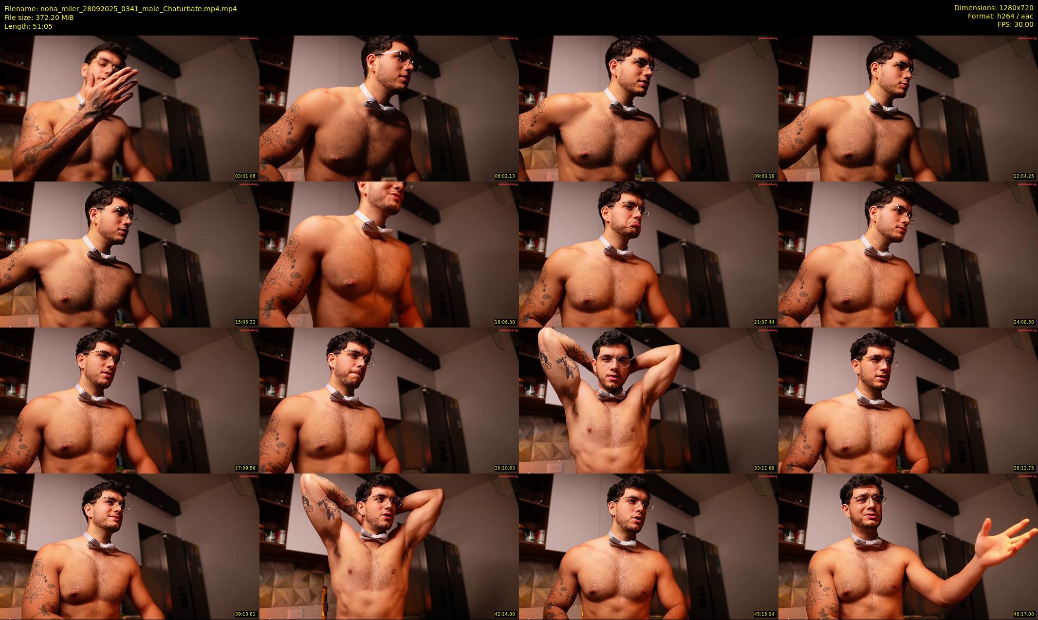 noha_miler — 52 minute Chaturbate male cam show recording, 720p, Sep 28, 2025
