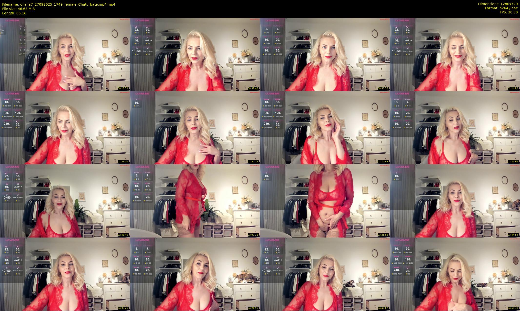 ollalla7 — 6 minute Chaturbate female cam show recording, 720p, Sep 27, 2025