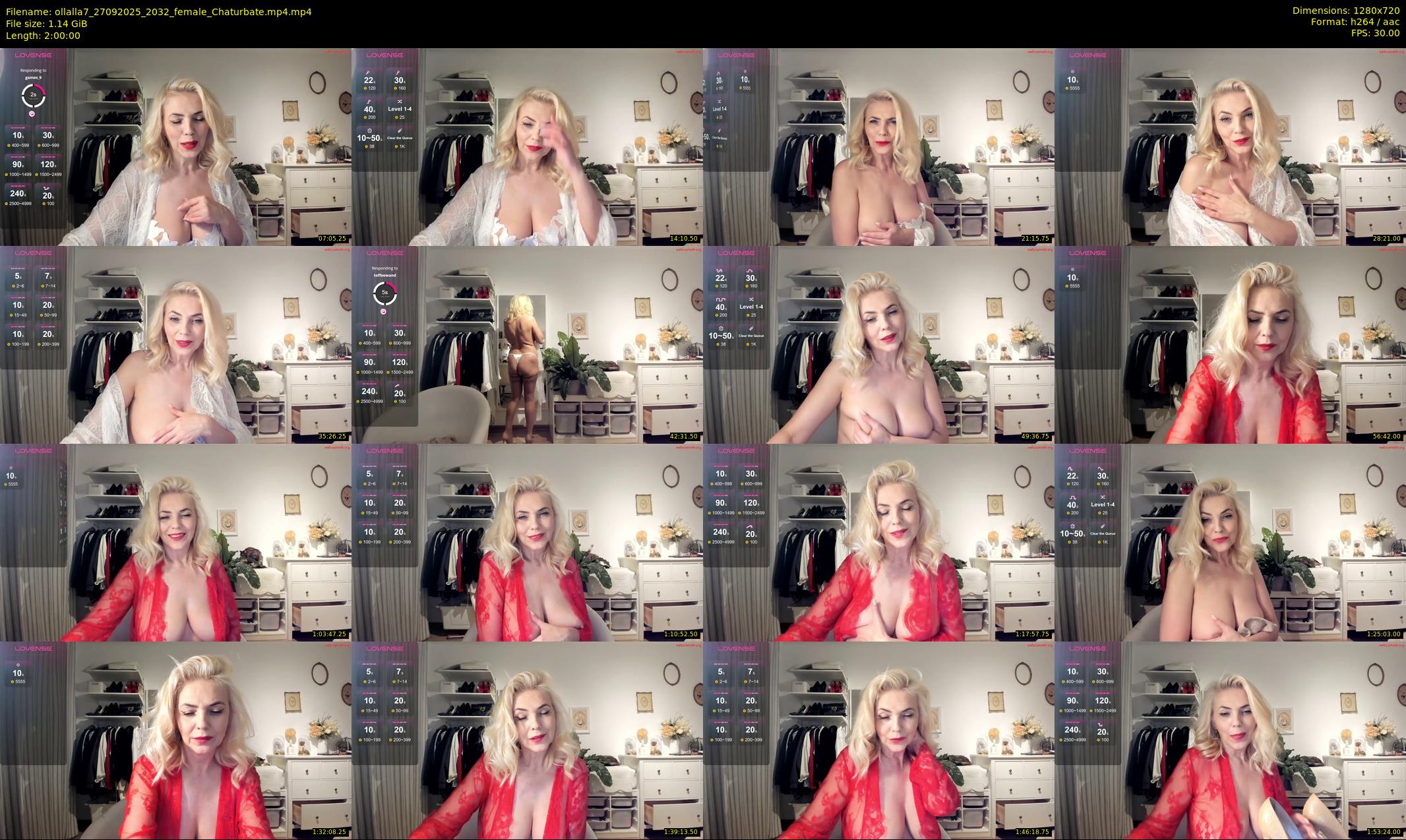 ollalla7 — 120 minute Chaturbate female cam show recording, 720p, Sep 27, 2025