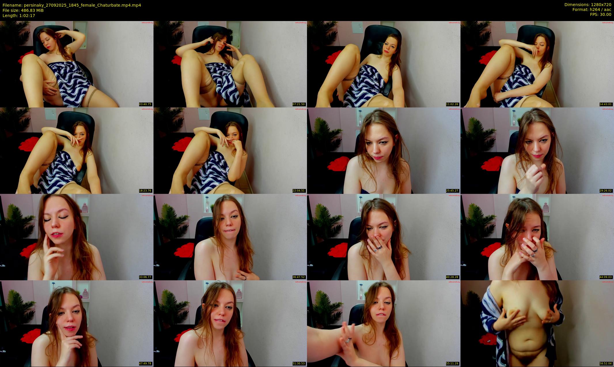 persinaky — 63 minute Chaturbate female cam show recording, 720p, Sep 27, 2025