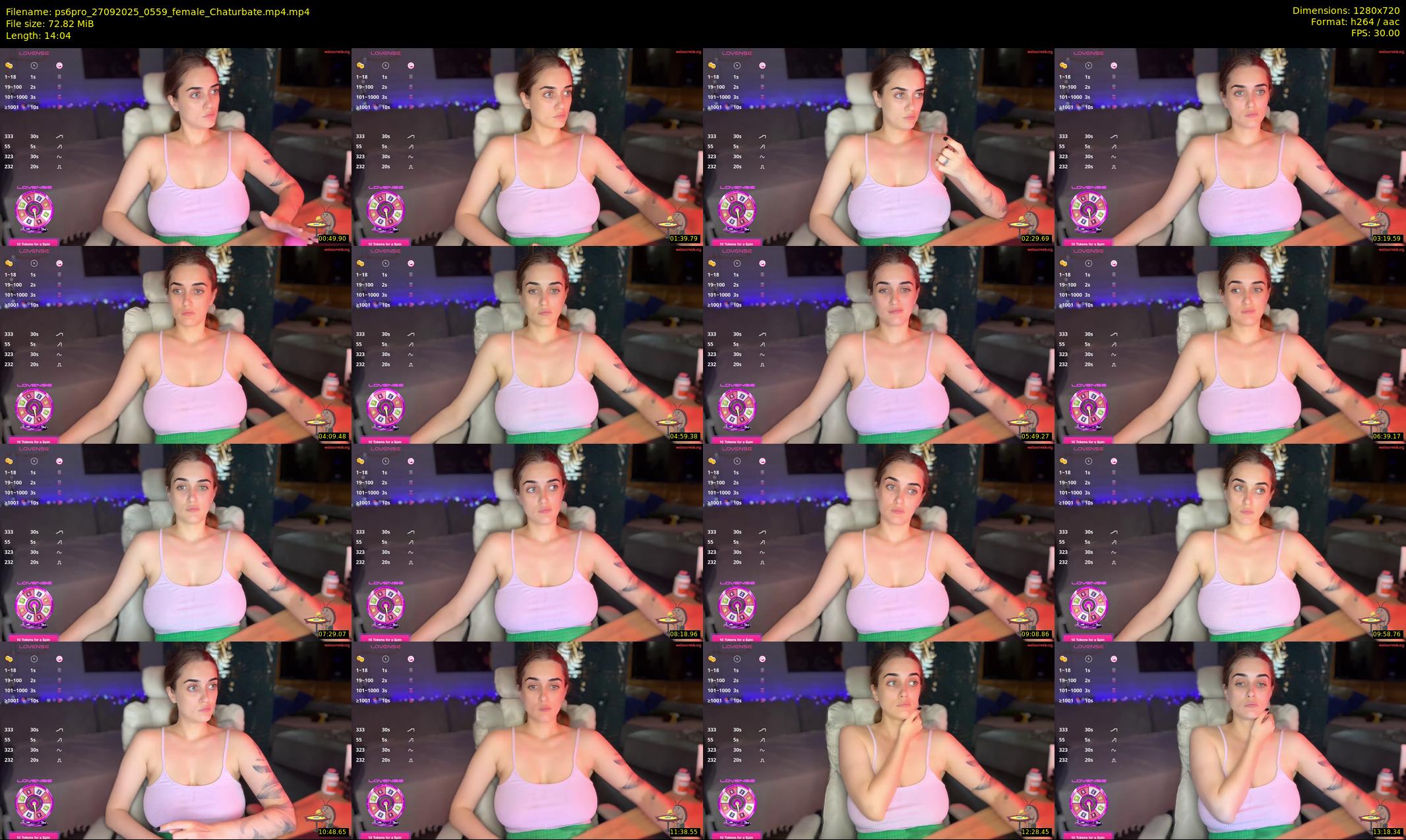 ps6pro — 15 minute Chaturbate female cam show recording, 720p, Sep 27, 2025
