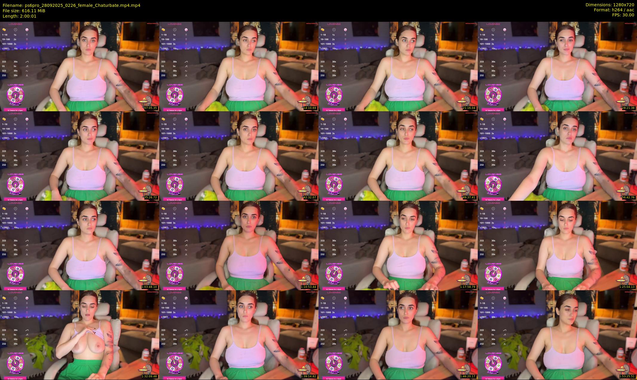 ps6pro — 121 minute Chaturbate female cam show recording, 720p, Sep 28, 2025
