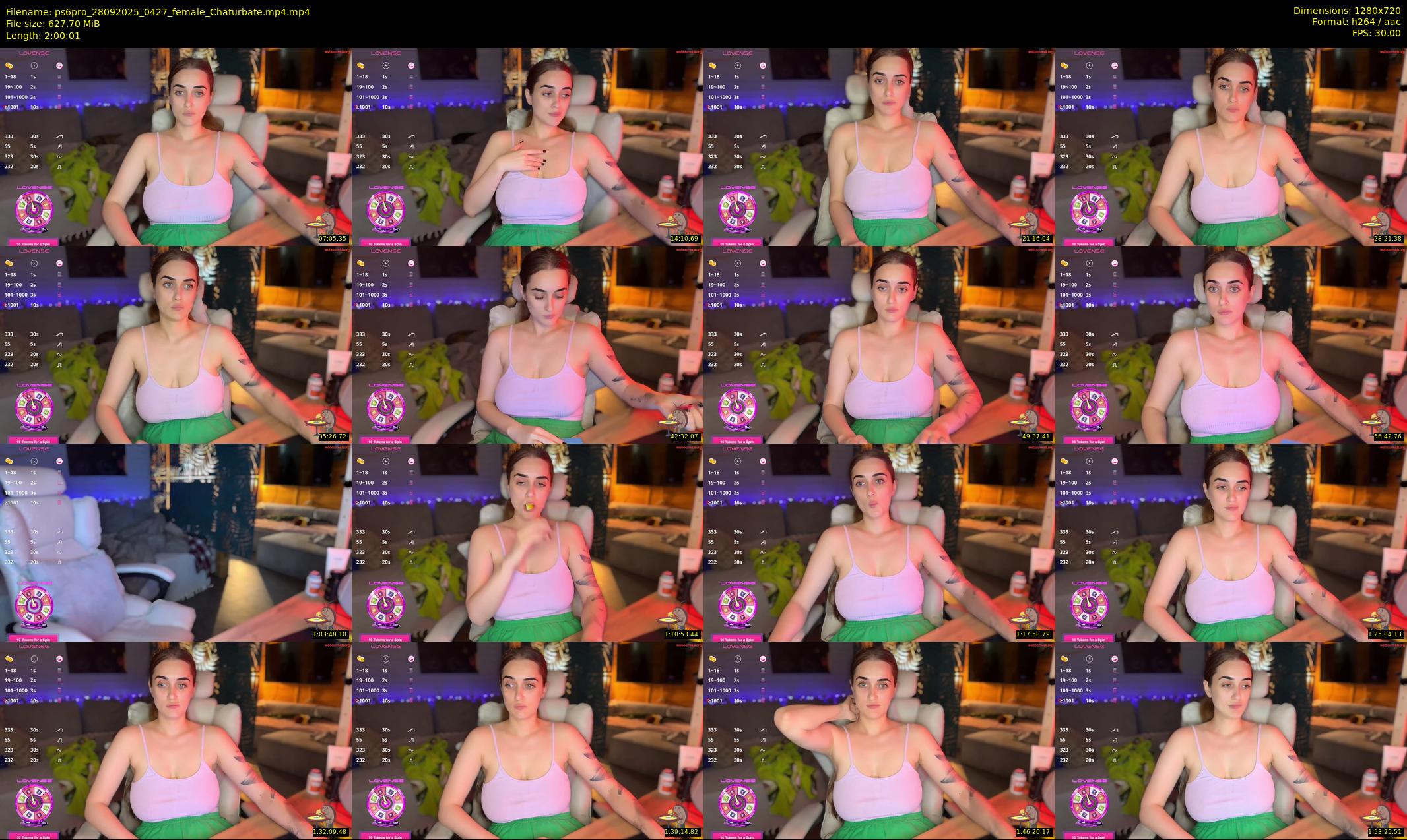 ps6pro — 121 minute Chaturbate female cam show recording, 720p, Sep 28, 2025