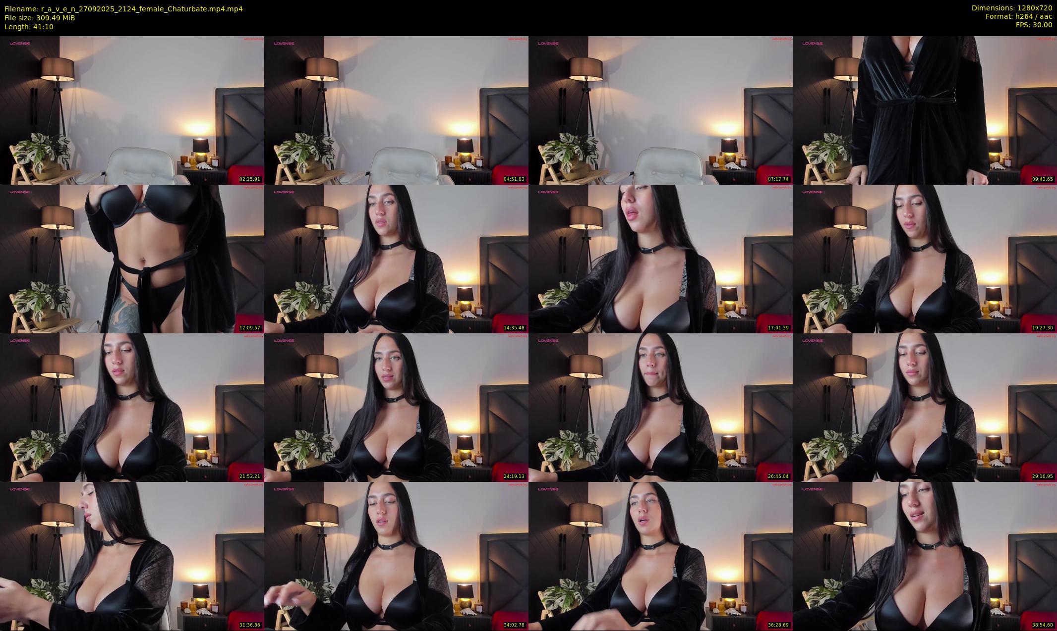 r_a_v_e_n — 42 minute Chaturbate female cam show recording, 720p, Sep 27, 2025