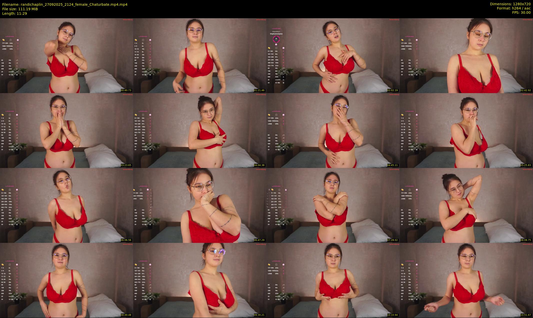 randichaplin — 12 minute Chaturbate female cam show recording, 720p, Sep 27, 2025