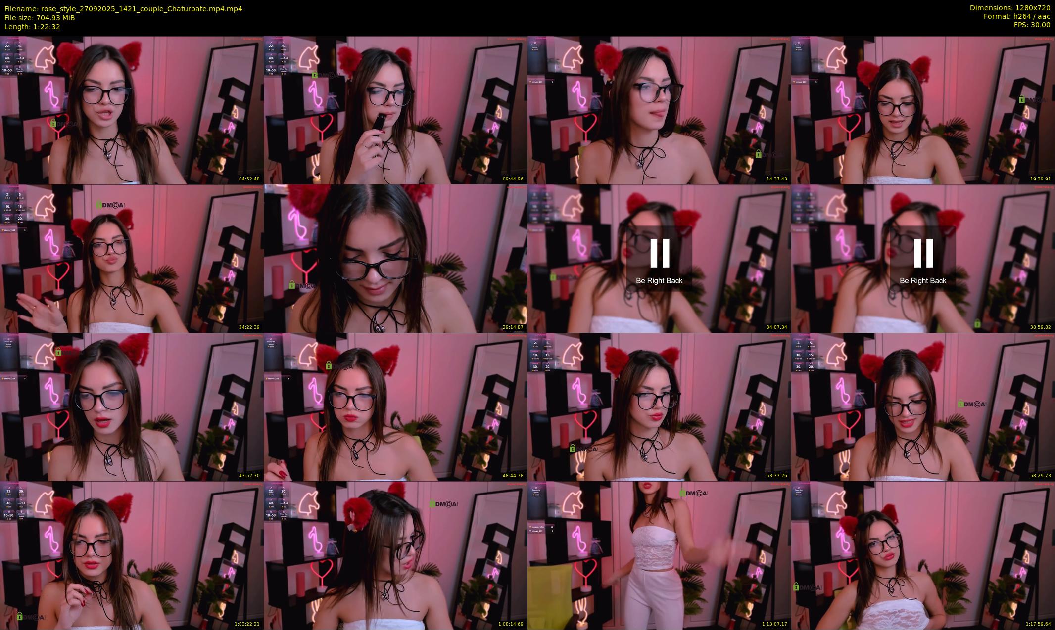 rose_style — 83 minute Chaturbate couple cam show recording, 720p, Sep 27, 2025