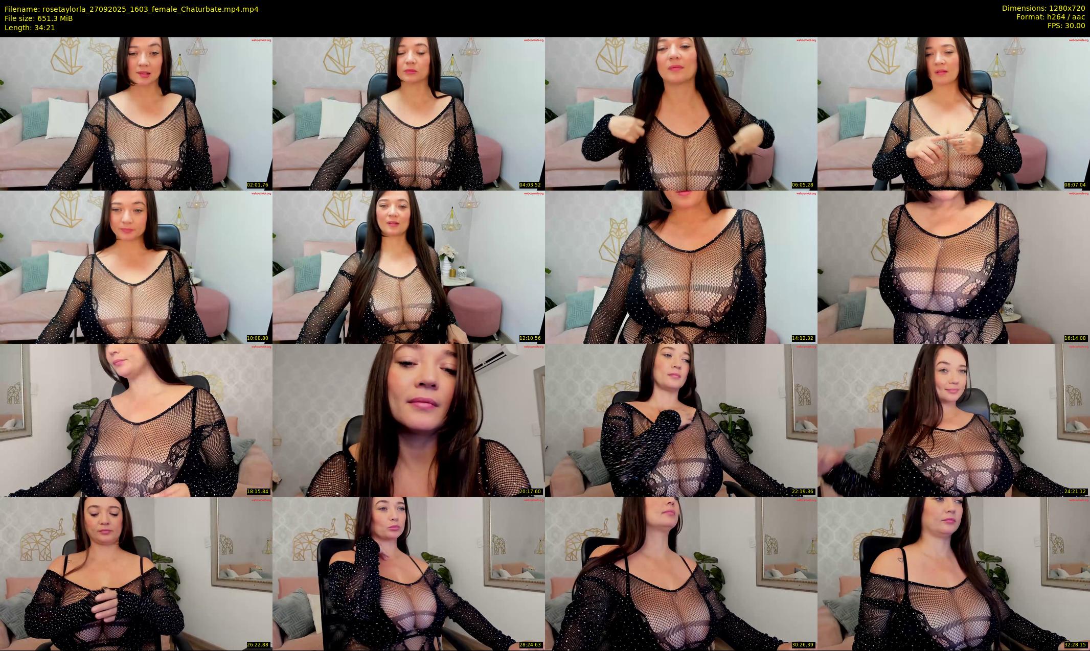 rosetaylorla — 35 minute Chaturbate female cam show recording, 720p, Sep 27, 2025