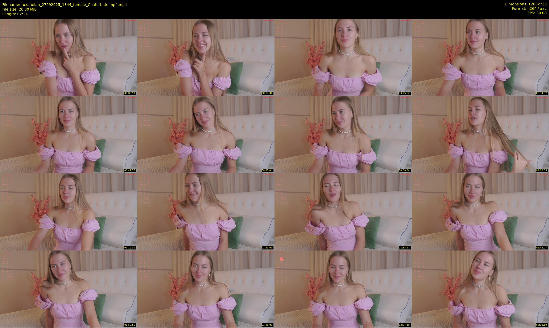 roxanelan — 3 minute Chaturbate female cam show recording, 720p, Sep 27, 2025