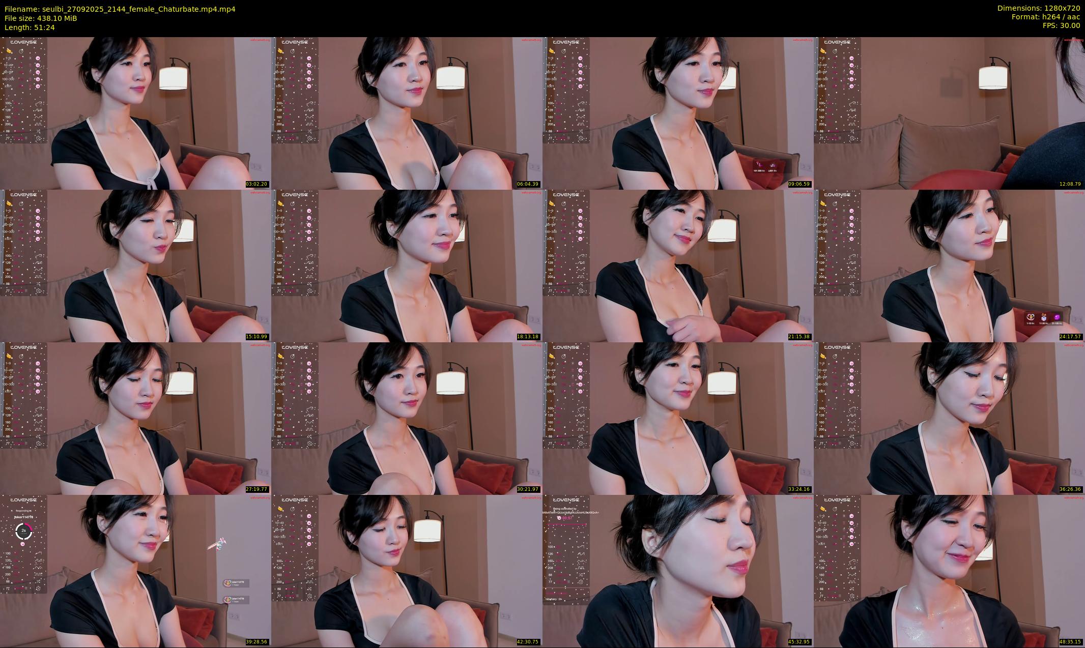 seulbi — 52 minute Chaturbate female cam show recording, 720p, Sep 27, 2025