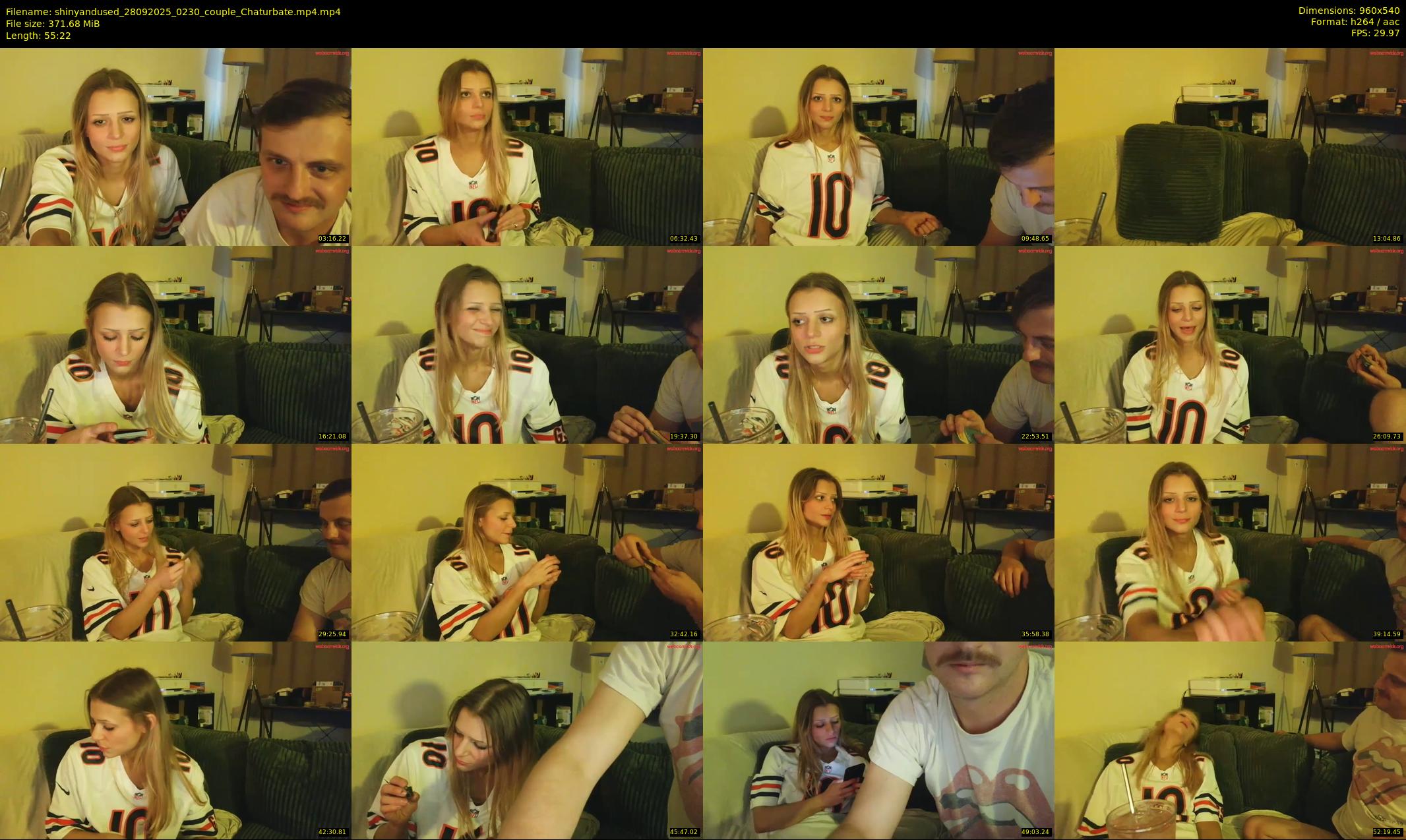 shinyandused — 56 minute Chaturbate couple cam show recording, 480p, Sep 28, 2025