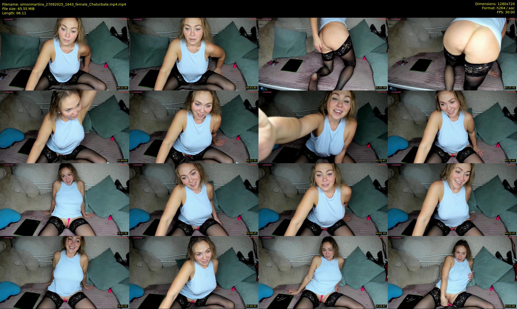 simonmartina — 7 minute Chaturbate female cam show recording, 720p, Sep 27, 2025