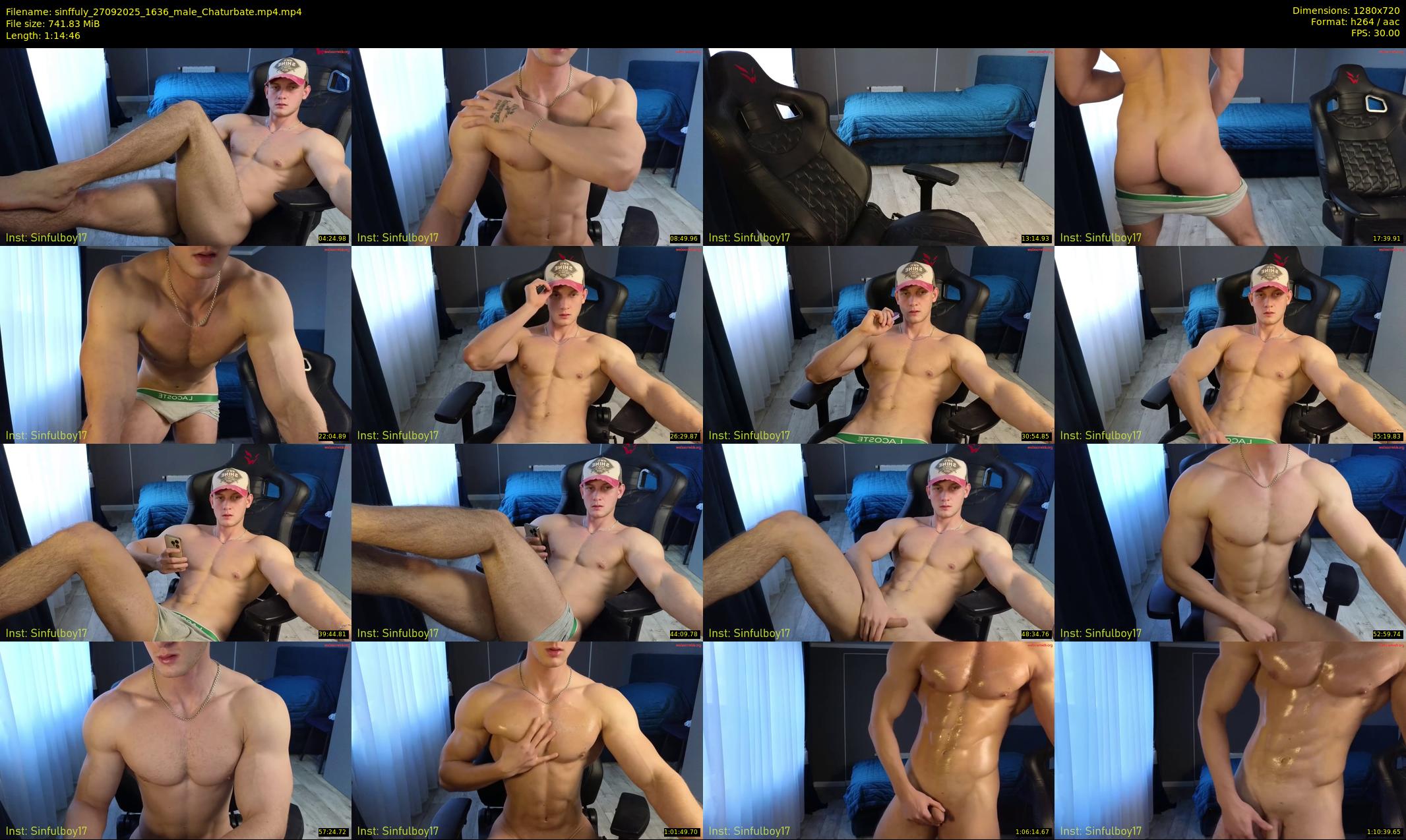 sinffuly — 75 minute Chaturbate male cam show recording, 720p, Sep 27, 2025