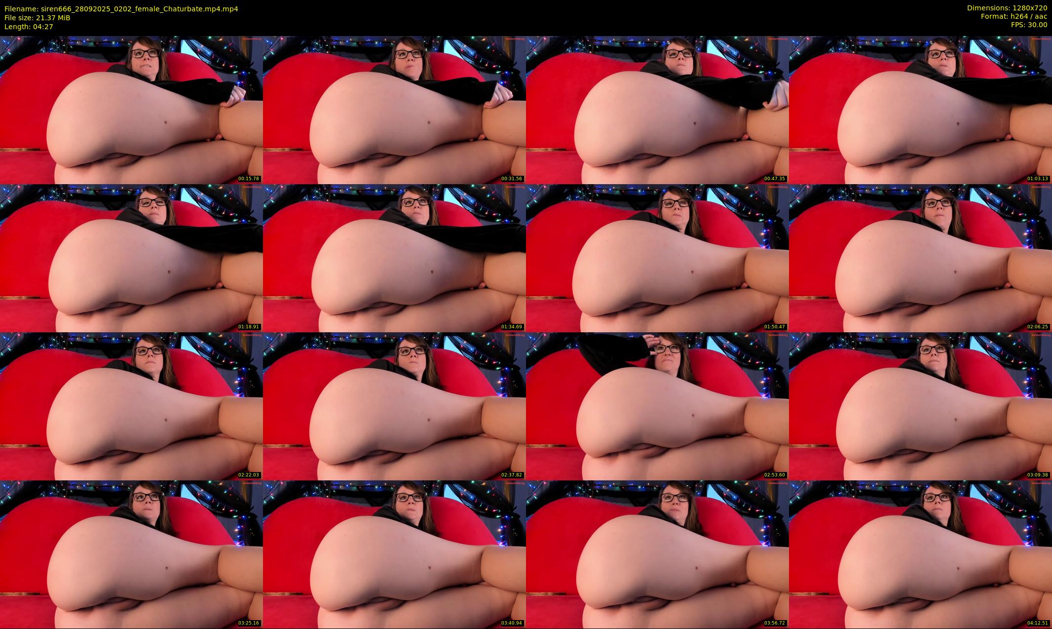 siren666 — 5 minute Chaturbate female cam show recording, 720p, Sep 28, 2025