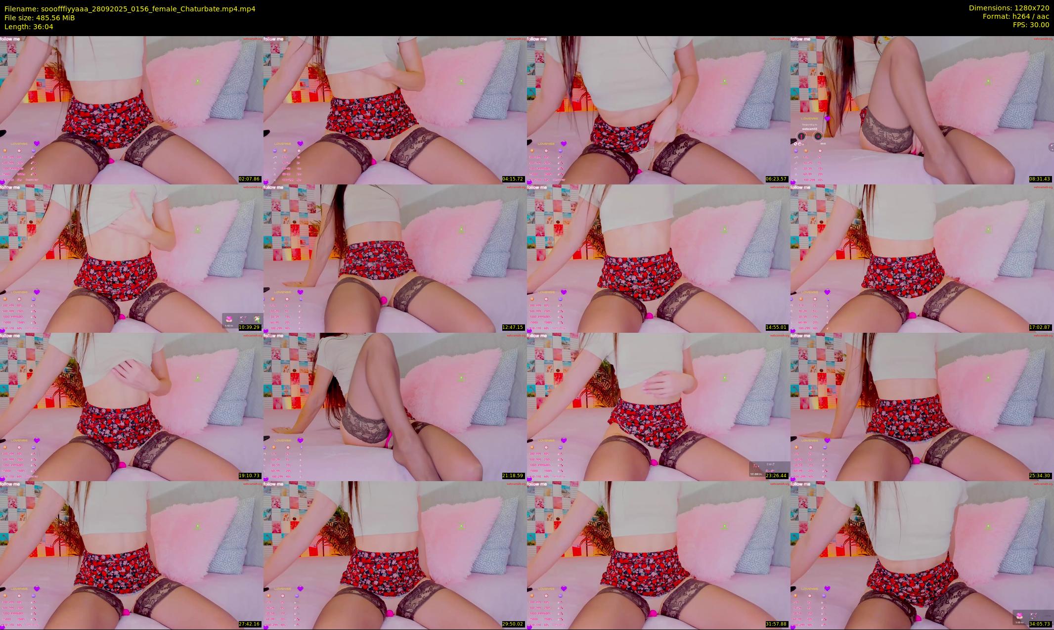 sooofffiyyaaa — 37 minute Chaturbate female cam show recording, 720p, Sep 28, 2025