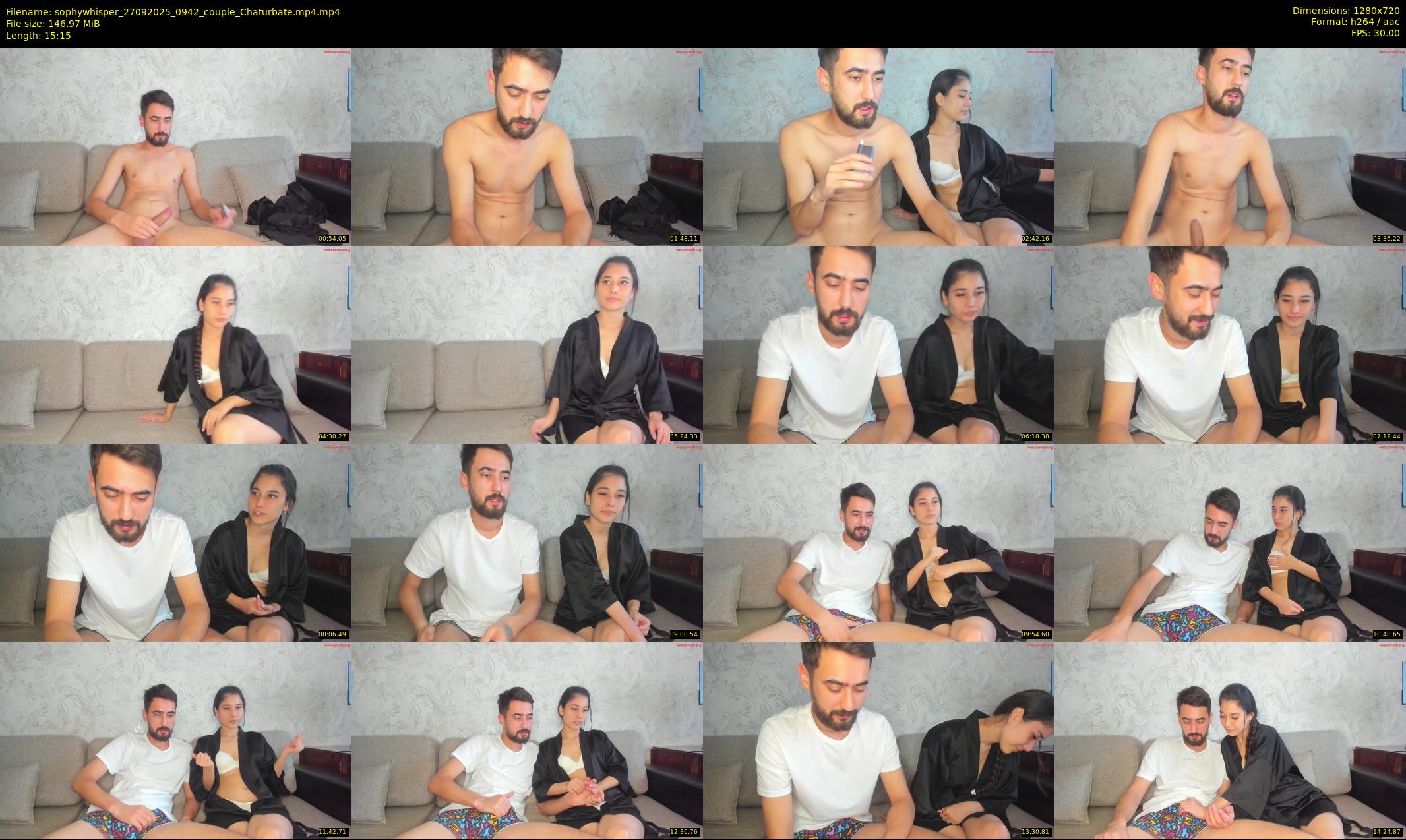 sophywhisper — 16 minute Chaturbate couple cam show recording, 720p, Sep 27, 2025