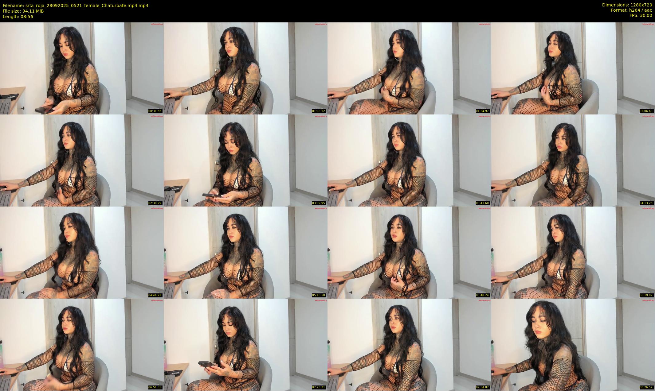 srta_roja — 9 minute Chaturbate female cam show recording, 720p, Sep 28, 2025