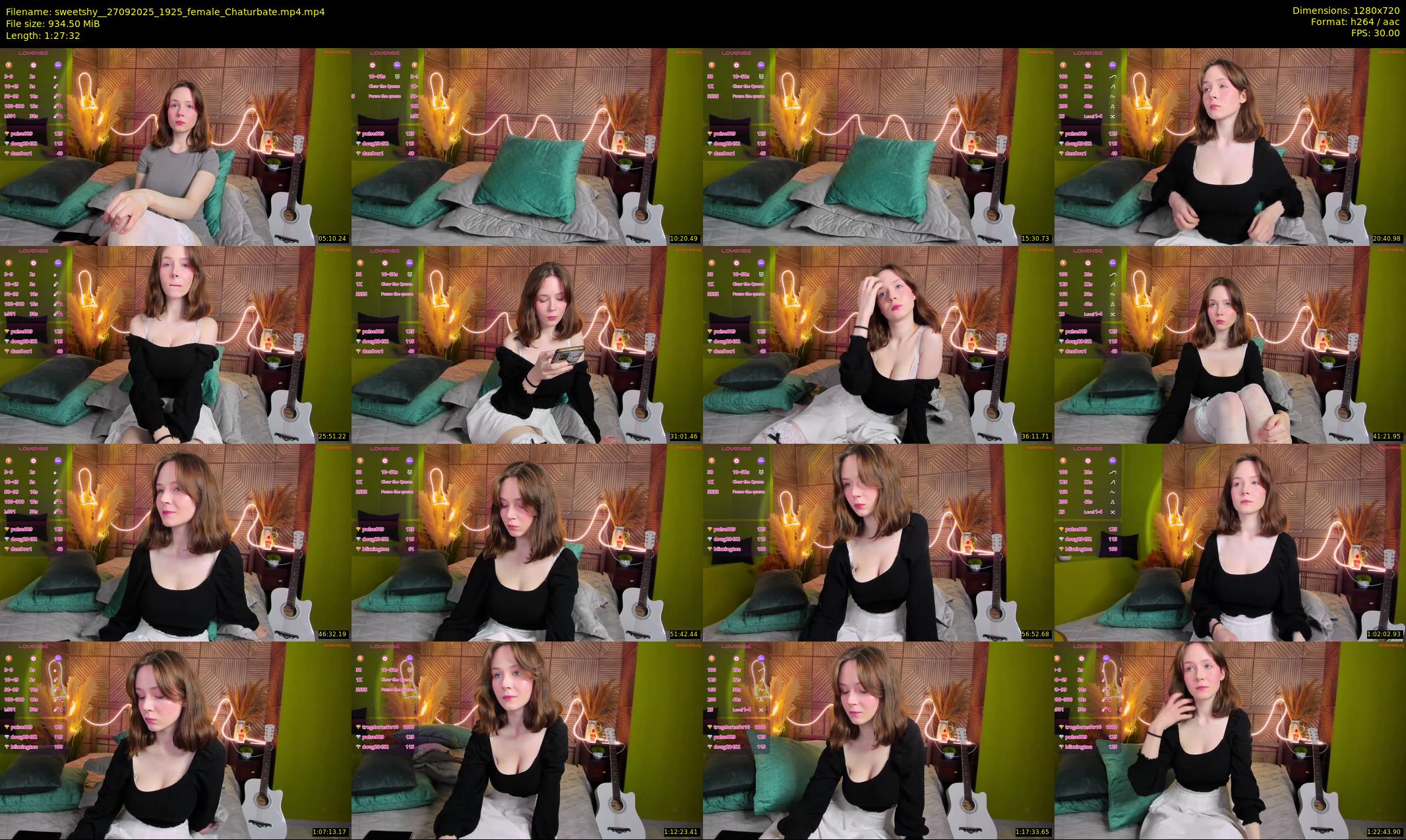 sweetshy_ — 88 minute Chaturbate female cam show recording, 720p, Sep 27, 2025