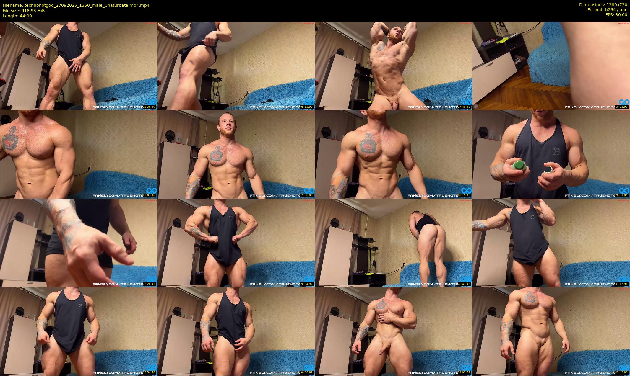 technohotgod — 45 minute Chaturbate male cam show recording, 720p, Sep 27, 2025