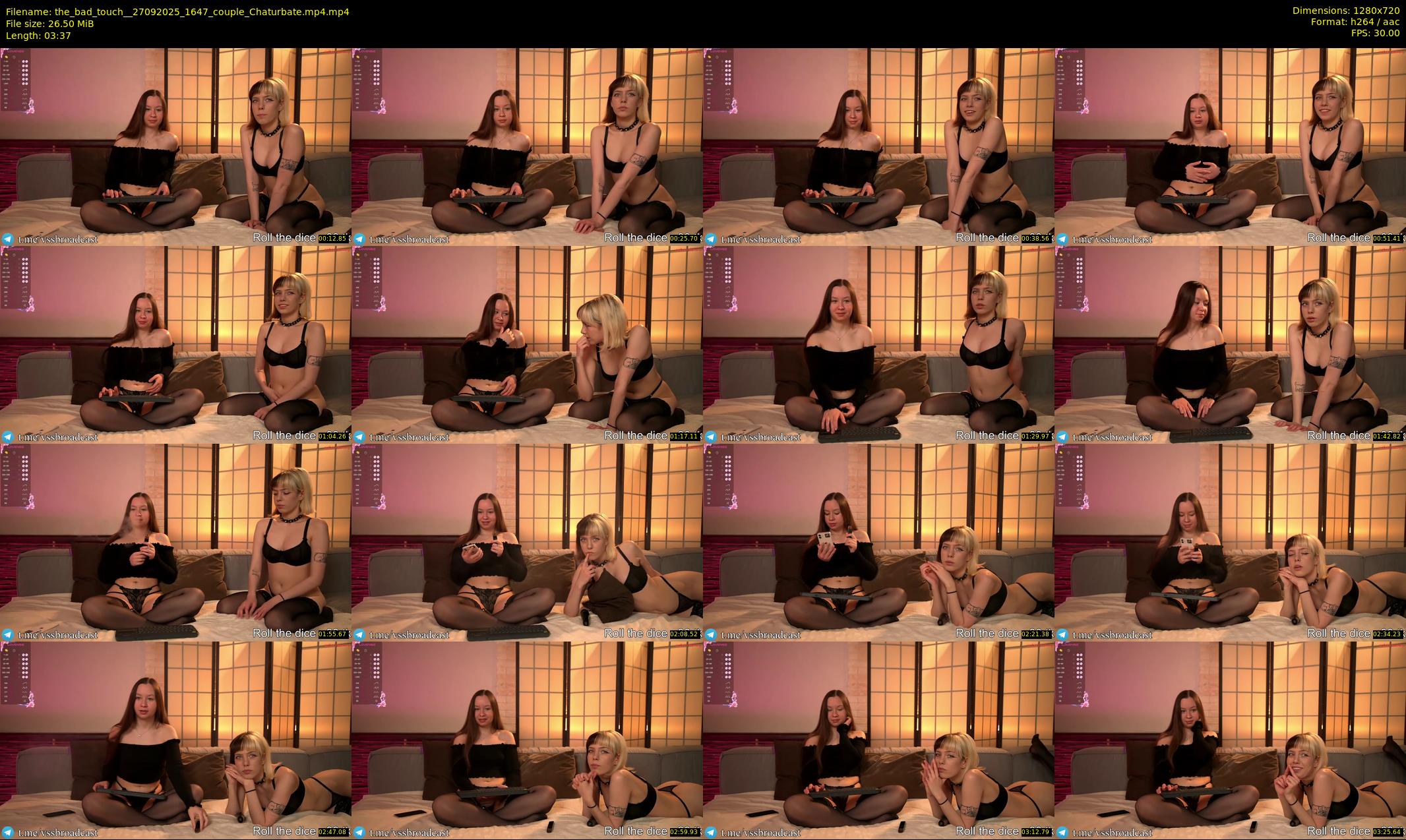 the_bad_touch_ — 4 minute Chaturbate couple cam show recording, 720p, Sep 27, 2025