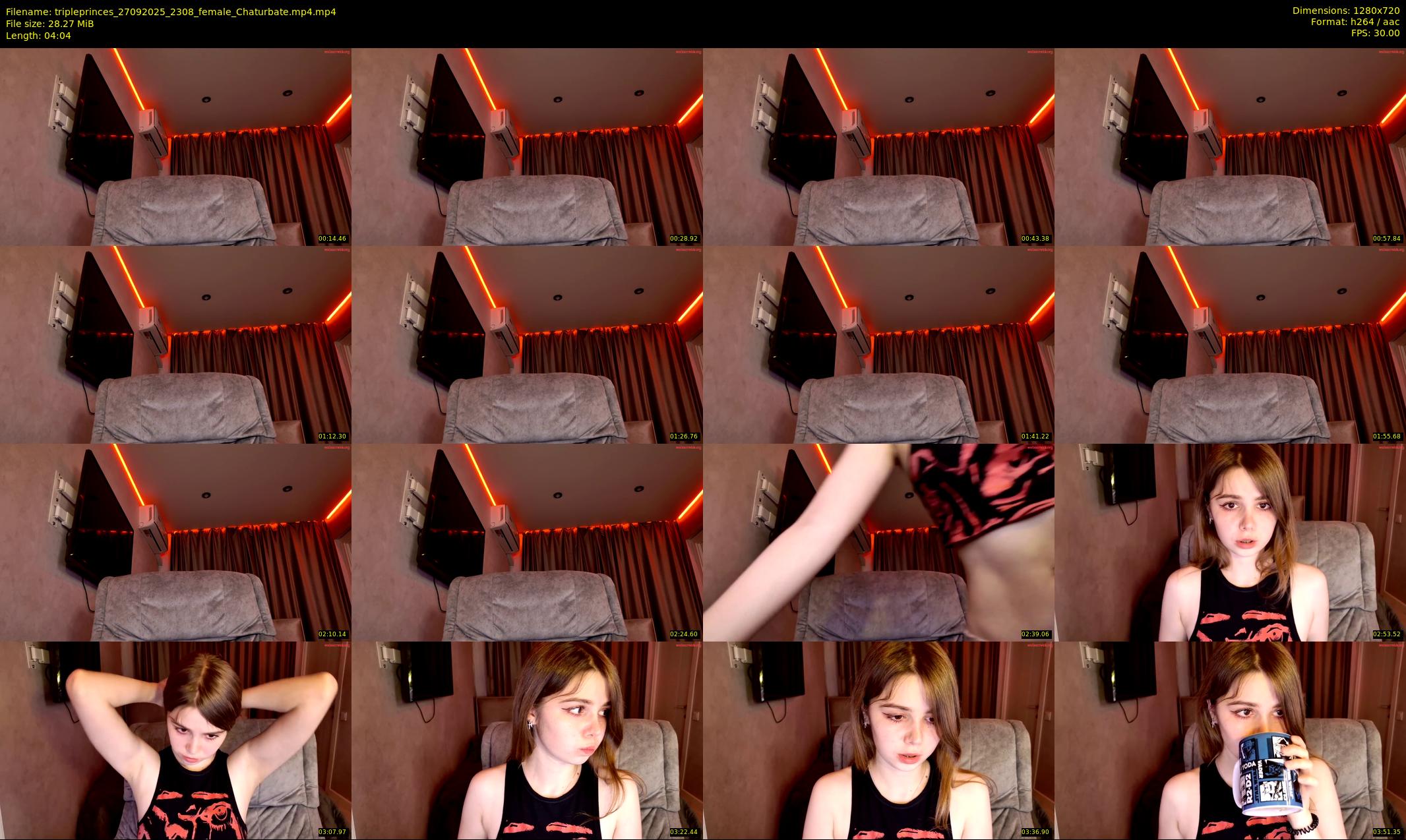 tripleprinces — 5 minute Chaturbate female cam show recording, 720p, Sep 27, 2025