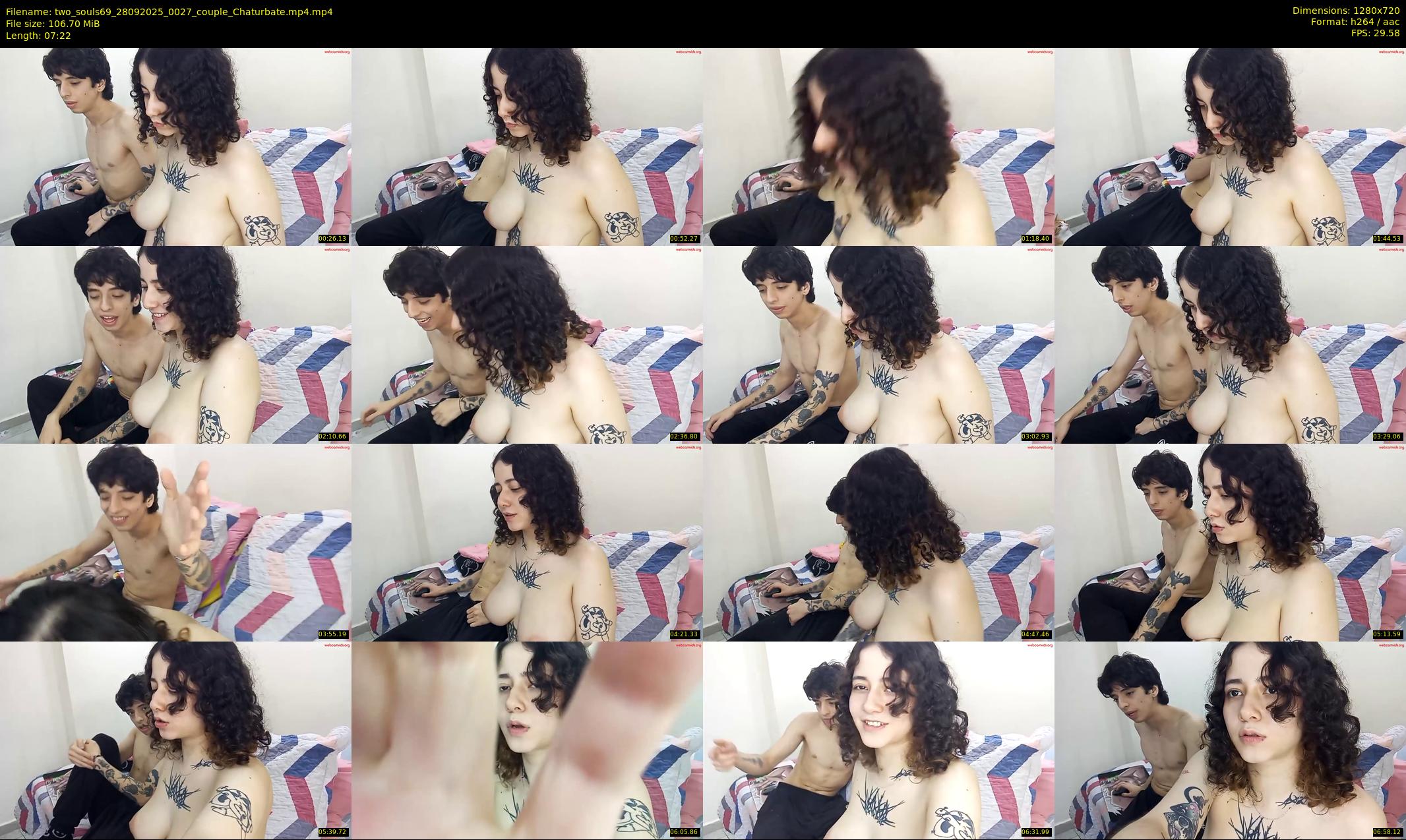 two_souls69 — 8 minute Chaturbate couple cam show recording, 720p, Sep 28, 2025