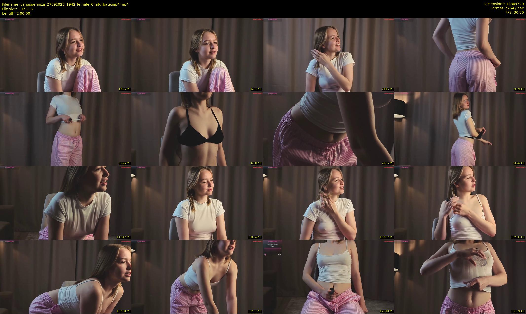 yangsperanza — 120 minute Chaturbate female cam show recording, 720p, Sep 27, 2025
