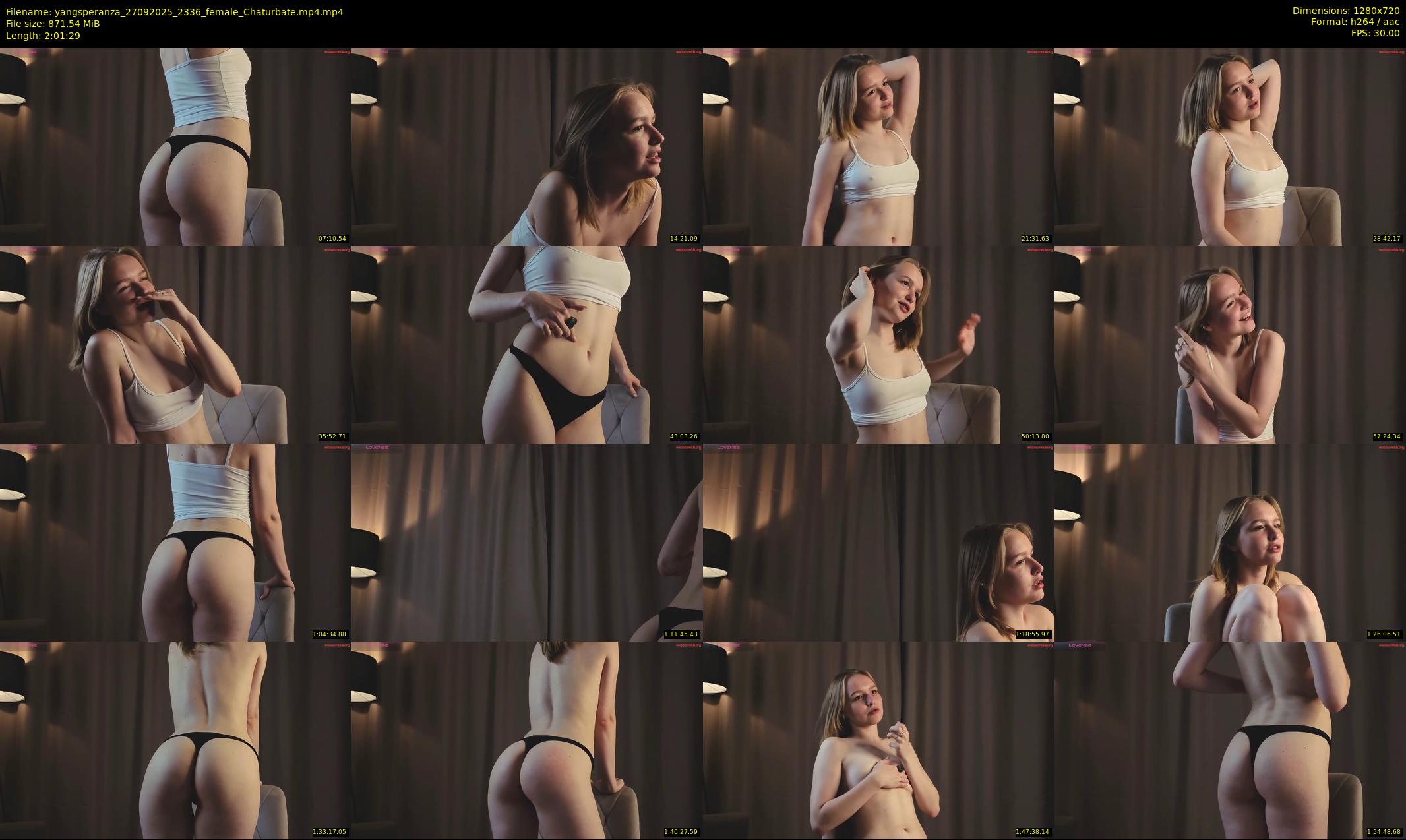 yangsperanza — 122 minute Chaturbate female cam show recording, 720p, Sep 27, 2025