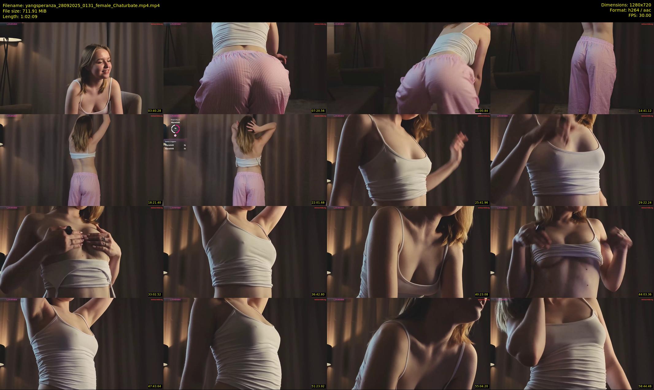 yangsperanza — 63 minute Chaturbate female cam show recording, 720p, Sep 28, 2025