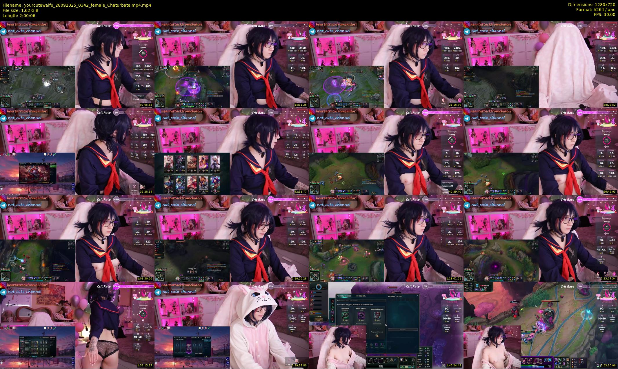 yourcutewaifu — 121 minute Chaturbate female cam show recording, 720p, Sep 28, 2025