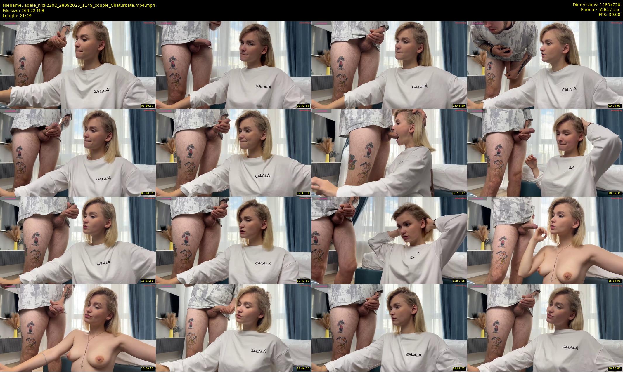 adele_nick2202 — 22 minute Chaturbate couple cam show recording, 720p, Sep 28, 2025