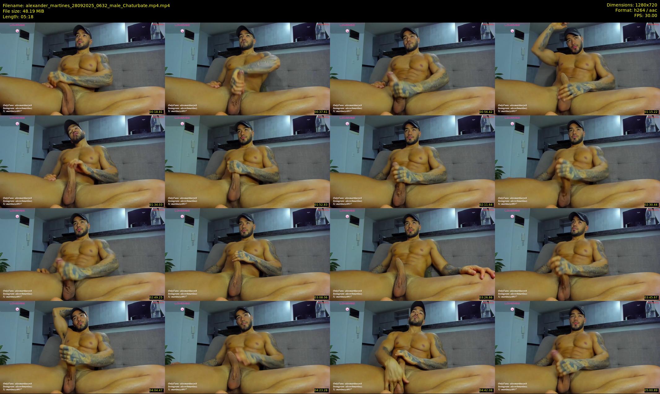 alexander_martines — 6 minute Chaturbate male cam show recording, 720p, Sep 28, 2025