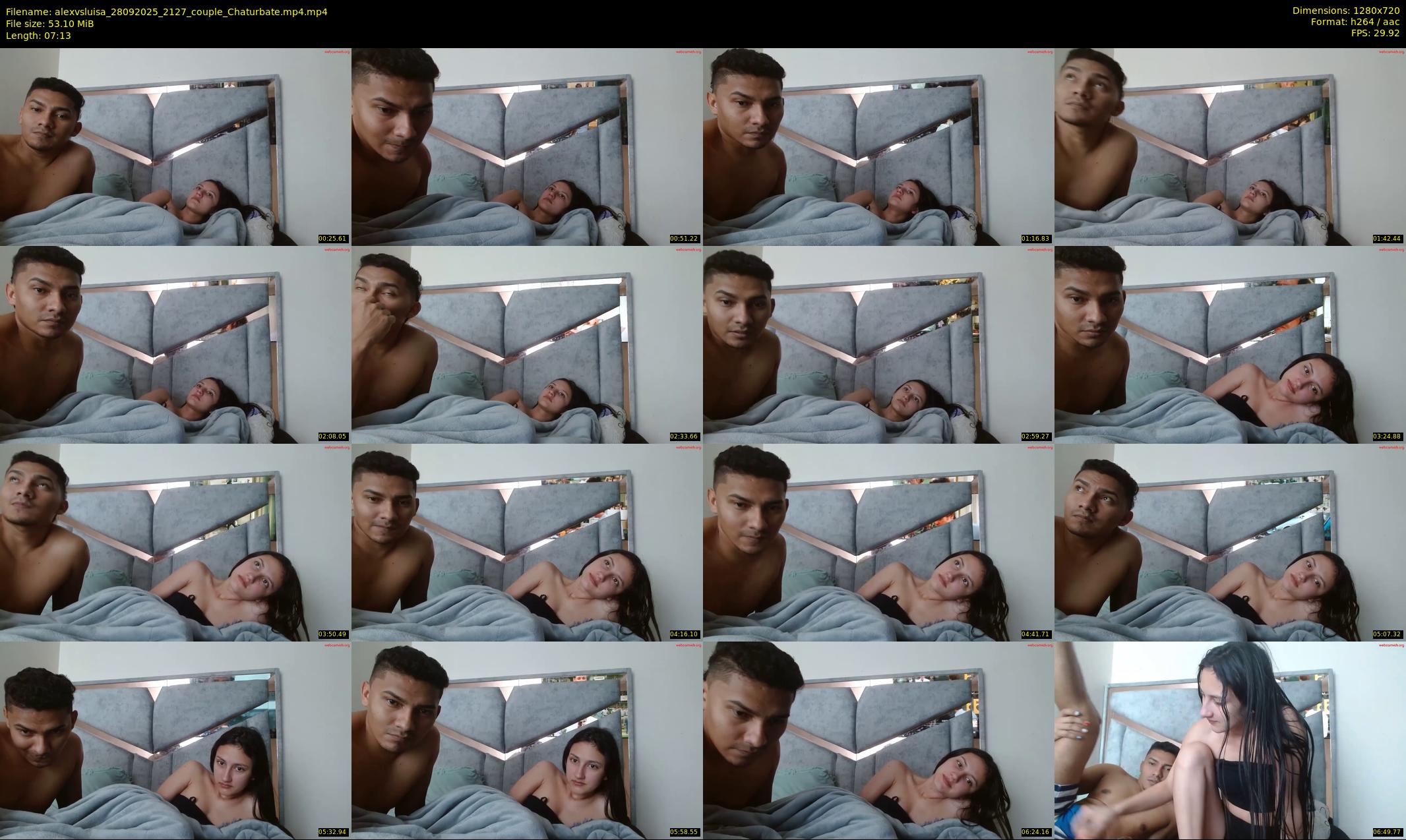 alexvsluisa — 8 minute Chaturbate couple cam show recording, 720p, Sep 28, 2025