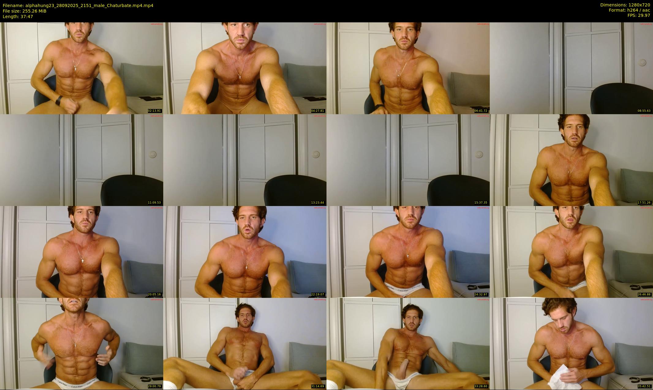 alphahung23 — 38 minute Chaturbate male cam show recording, 720p, Sep 28, 2025