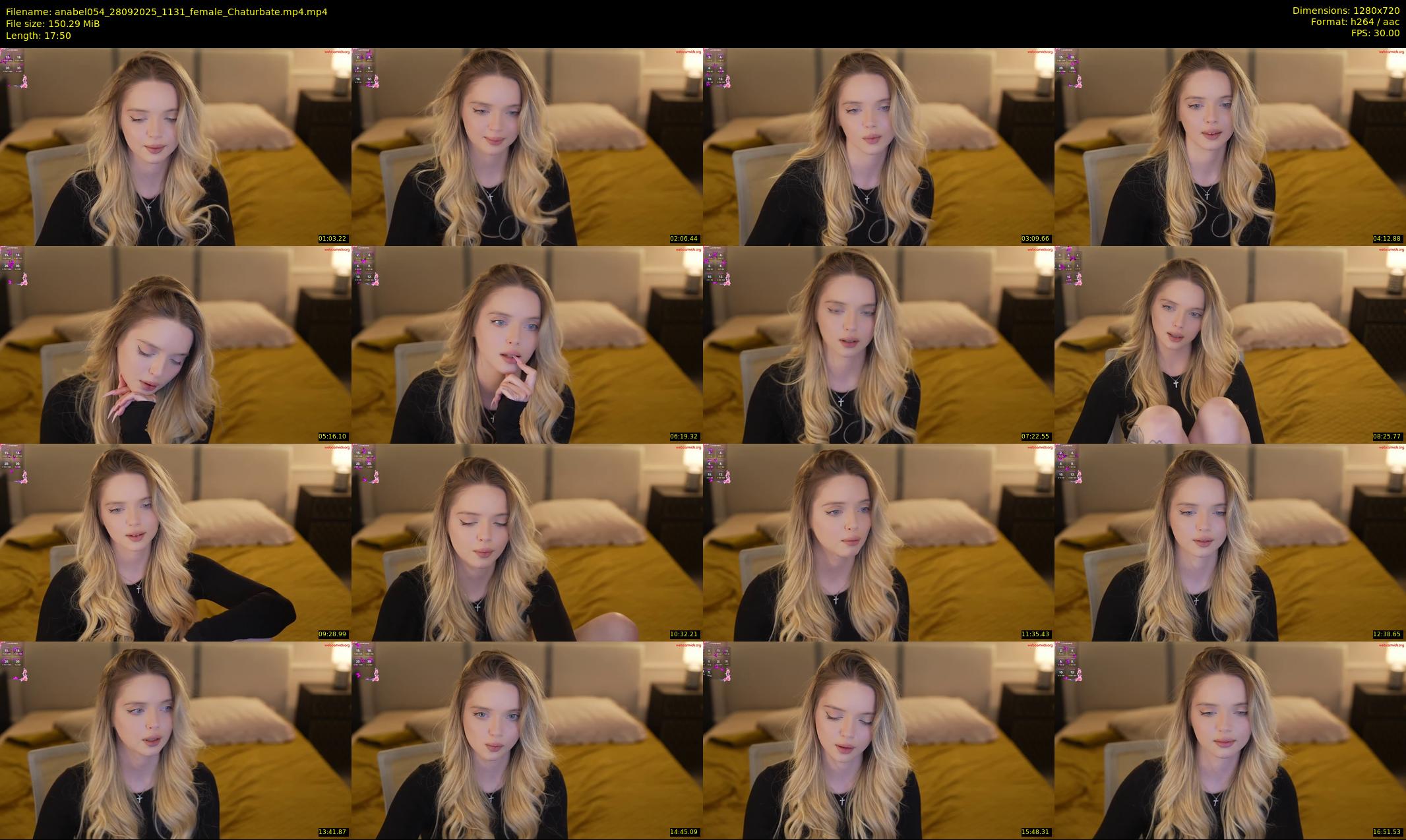 anabel054 — 18 minute Chaturbate female cam show recording, 720p, Sep 28, 2025