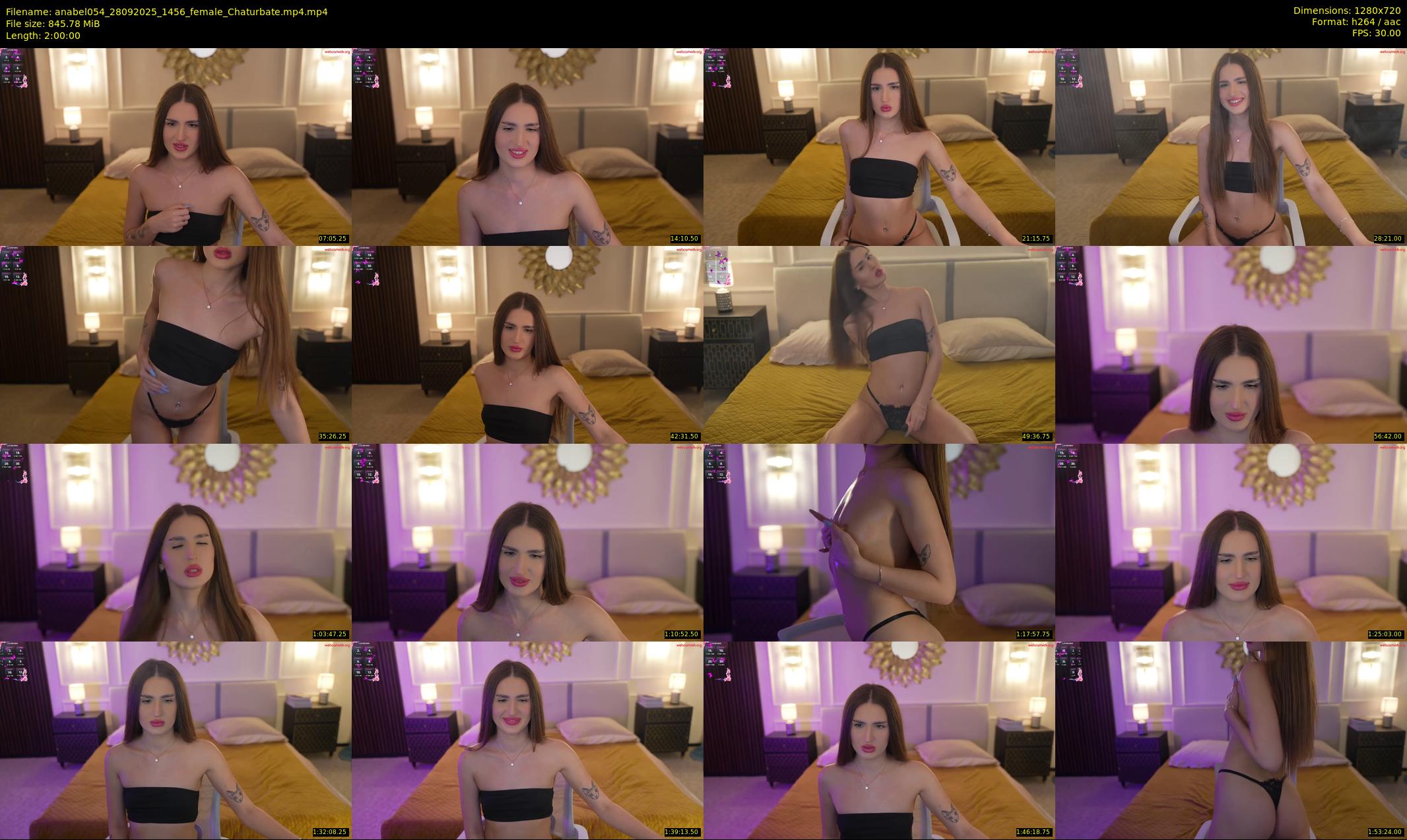anabel054 — 120 minute Chaturbate female cam show recording, 720p, Sep 28, 2025
